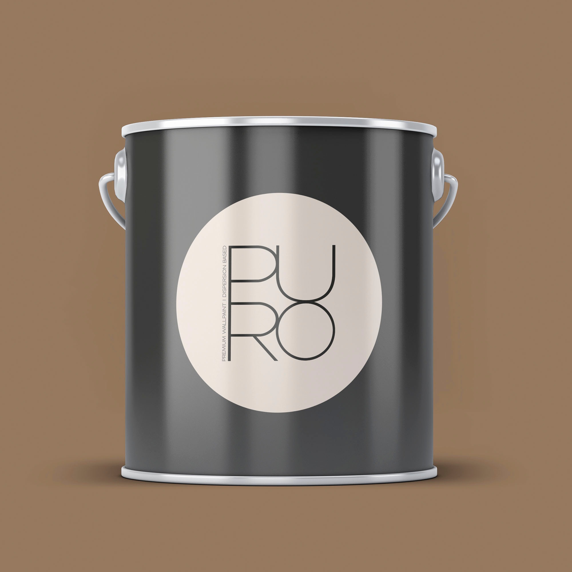 A.S. CRÉATION Wandfarbe "Premium Innenwandfarbe PURO Tuchmatt soothing brown", 5 l 5mlc7019 soothing braun, Farben, ideal für Wohnzimmer,