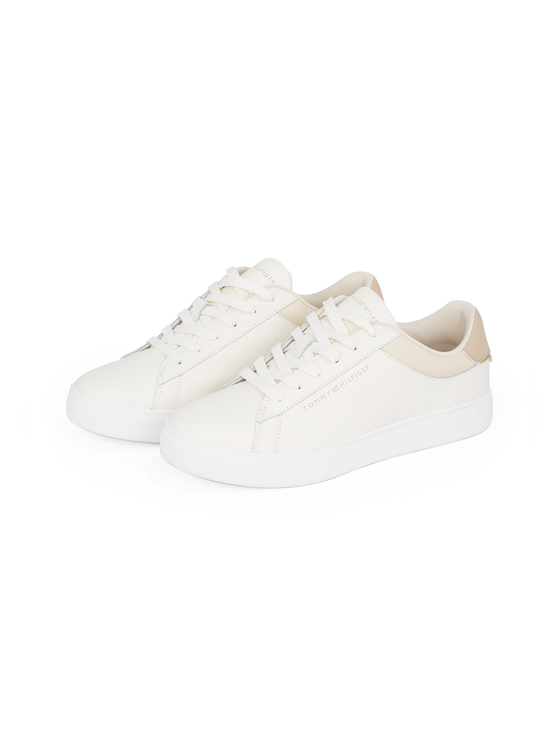 TOMMY HILFIGER Plateausneaker »ESSENTIAL COURT SNEAKER«, Freizeitschuh, Halbschuh, Schnürschuh mit...