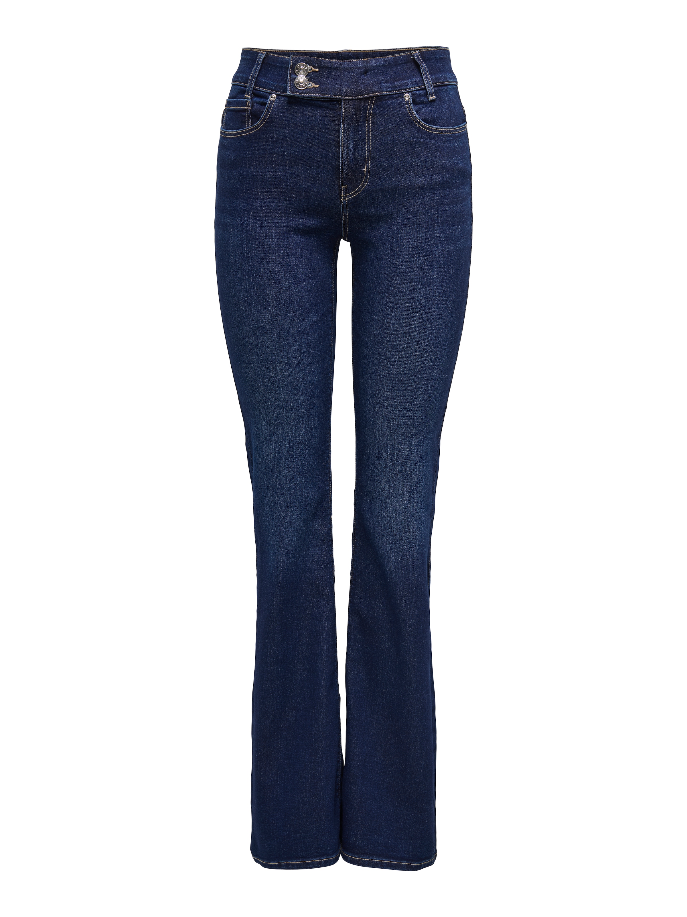 ONLY Bootcut-Jeans »ONLPAOLA HW FLARED BJ143 JNS DNM« mit doppeltem Knopfverschluss