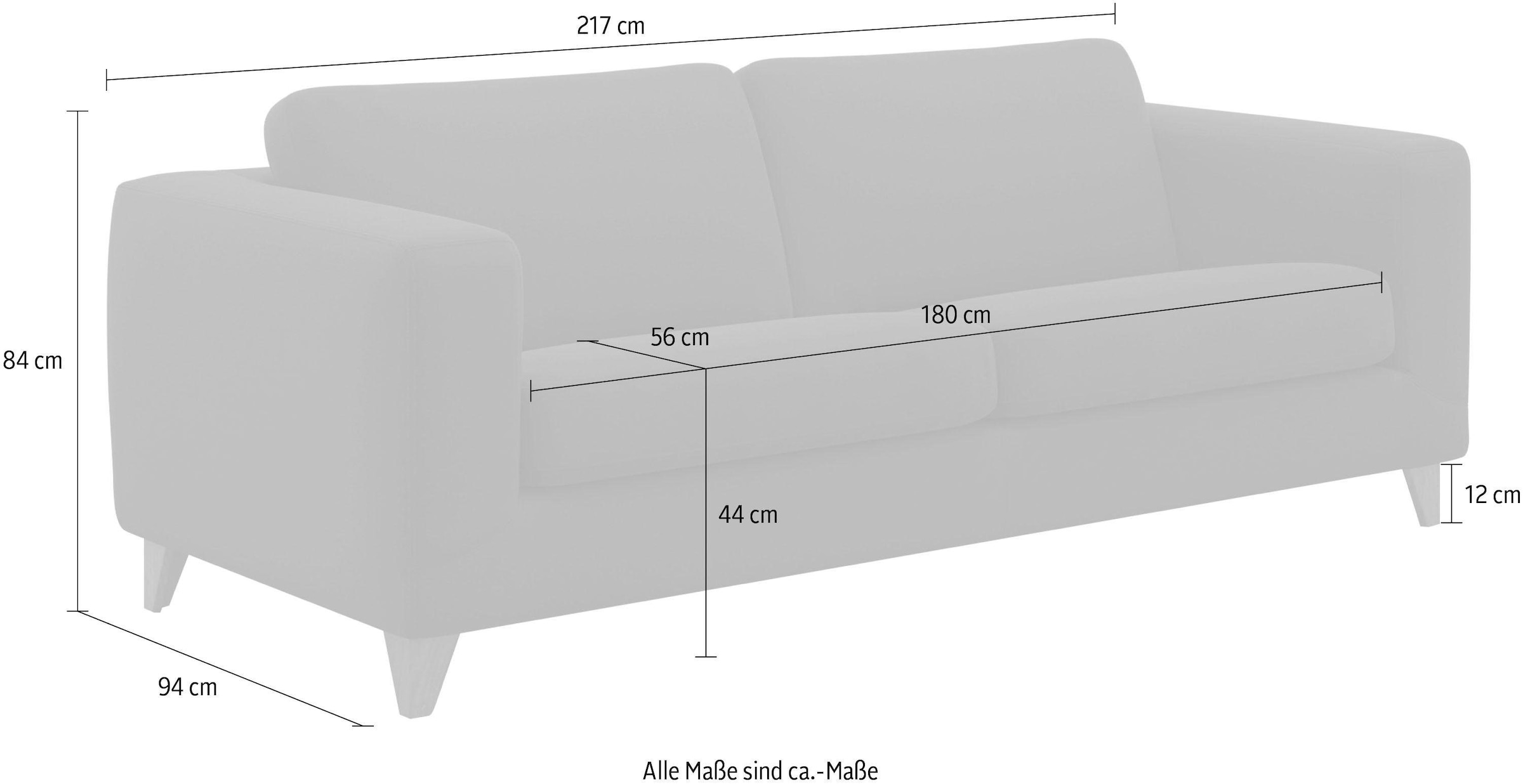 machalke® 3-Sitzer »manolito«