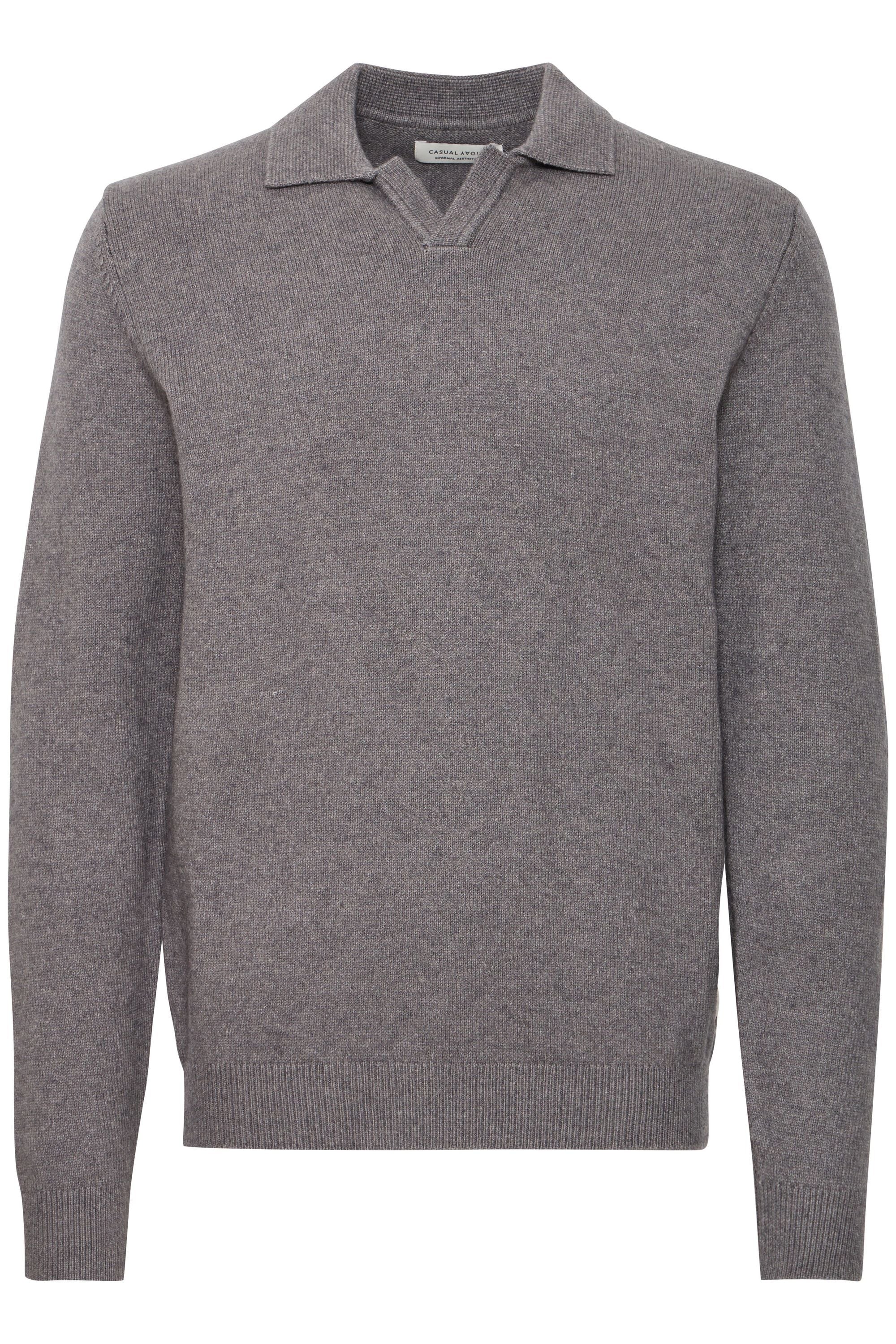 Casual Friday Strickfleece-Pullover "Strickpullover CFKARL polo knit" günstig online kaufen