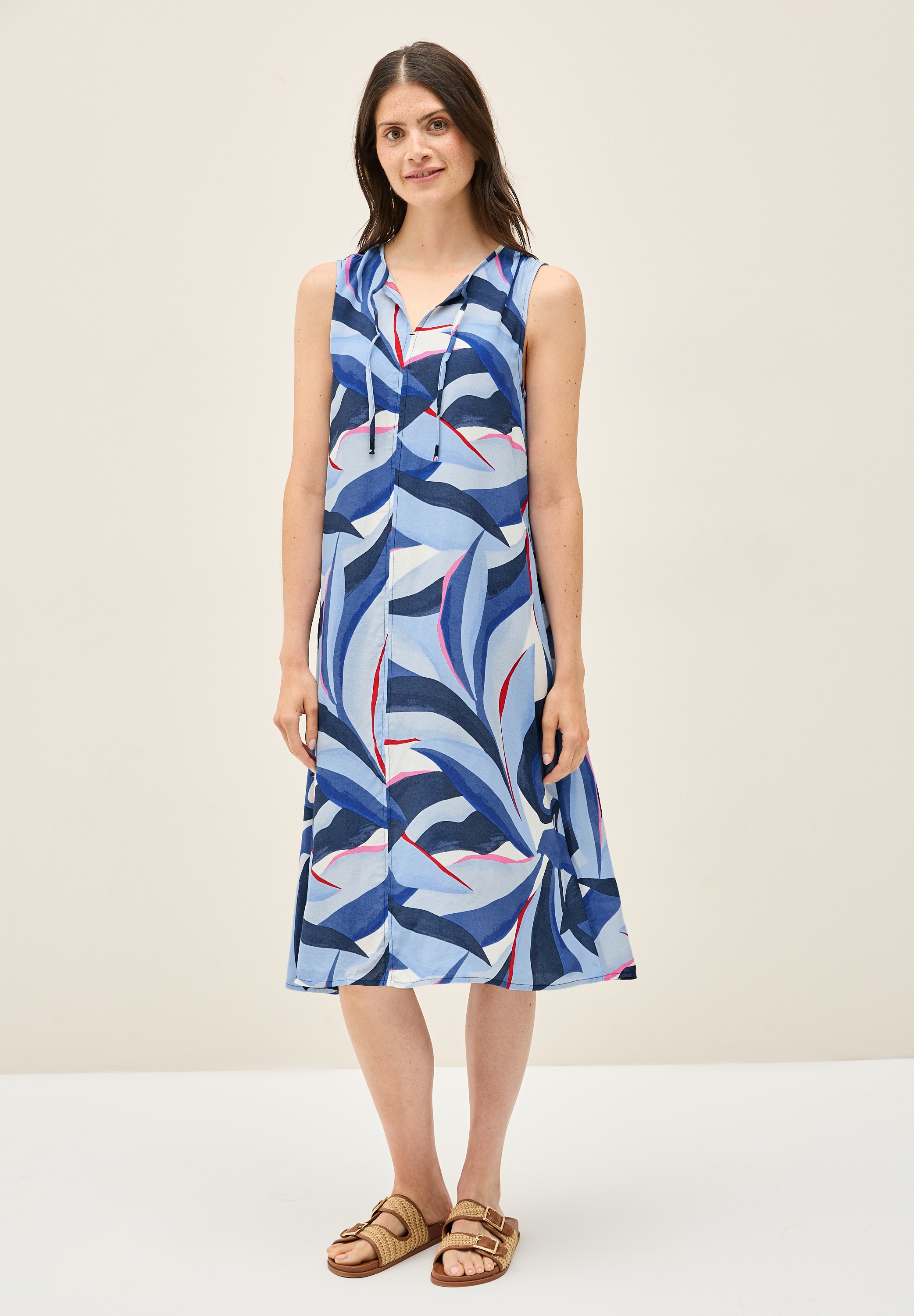 Cecil Midikleid Ohne Taschen aus Viskose günstig online kaufen