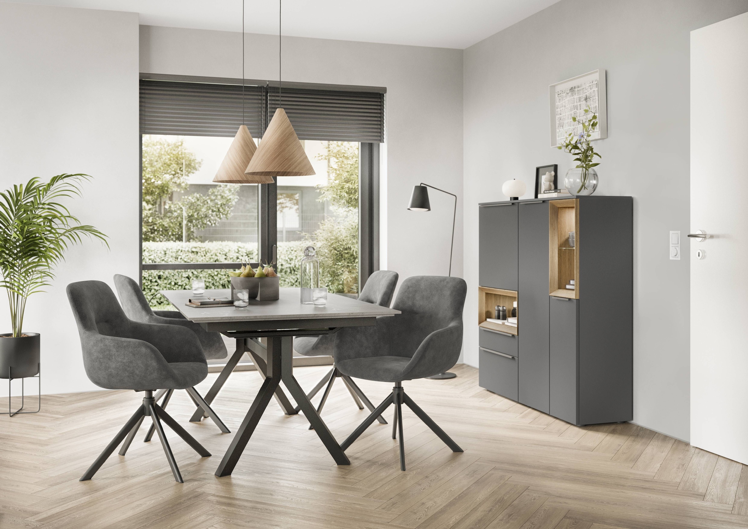 nobilia® »TURN-CHA - verschiedene Bezugsqualitäten wählbar« () 1 Stk.360° drehbar mit automatischer Rückholfunktion