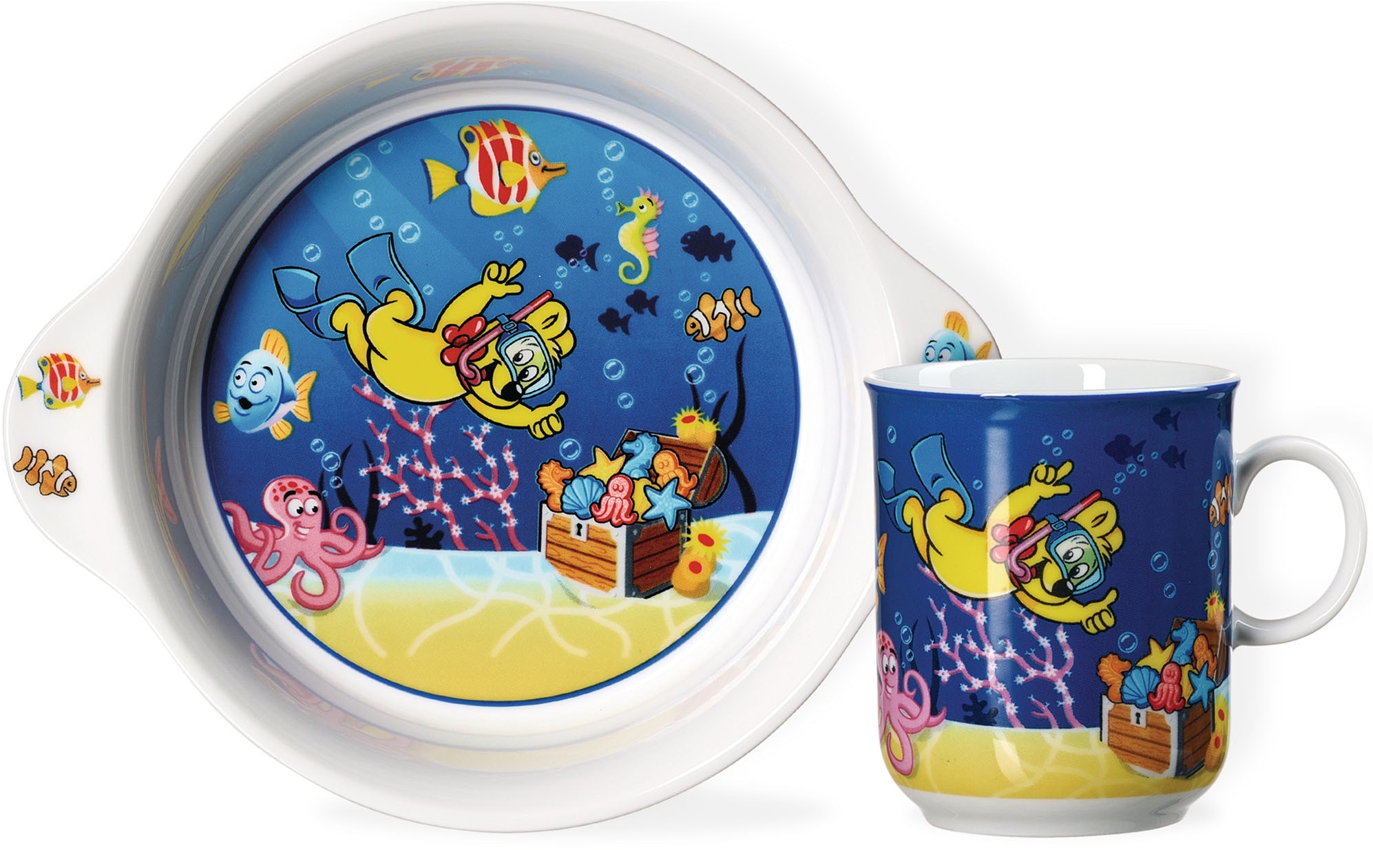 Ritzenhoff & Breker Kindergeschirr-Set "HARIBO Seaworld, 2-teilig" spülmaschinenfest