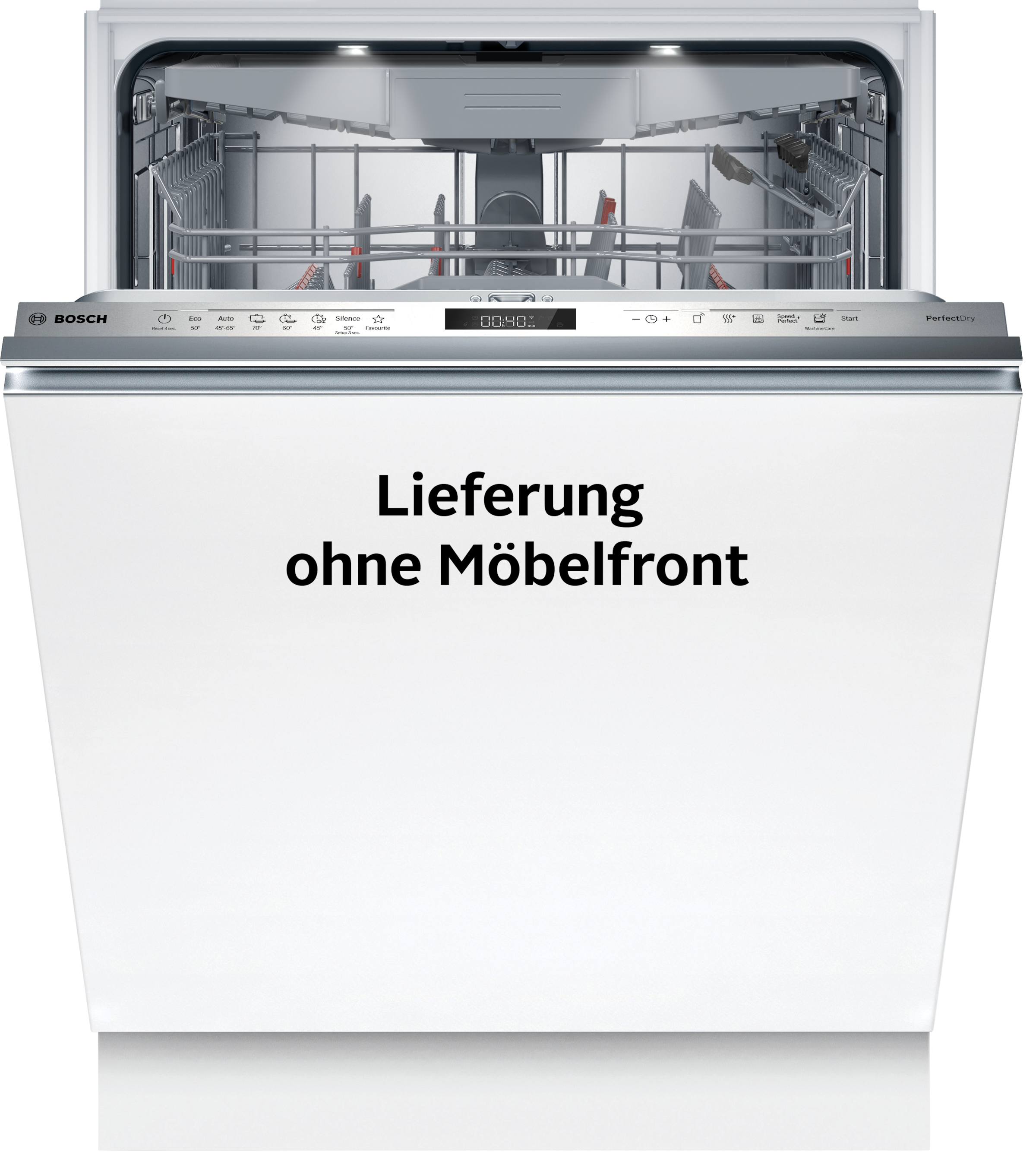 Bosch  Weiß Vollintegrierbarer Geschirrspüler Serie 6 "Smv6zcx25e" 14 Tlg. Maßgedecke Time Light - Restzeit Wird Auf Küchenboden Projiziert von Baur