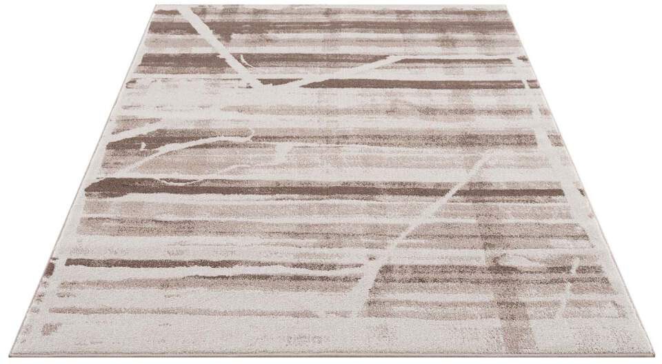 Carpet City Teppich "Moda" rechteckig 11 mm Höhe Kurzflor, Streifen-Muster, günstig online kaufen