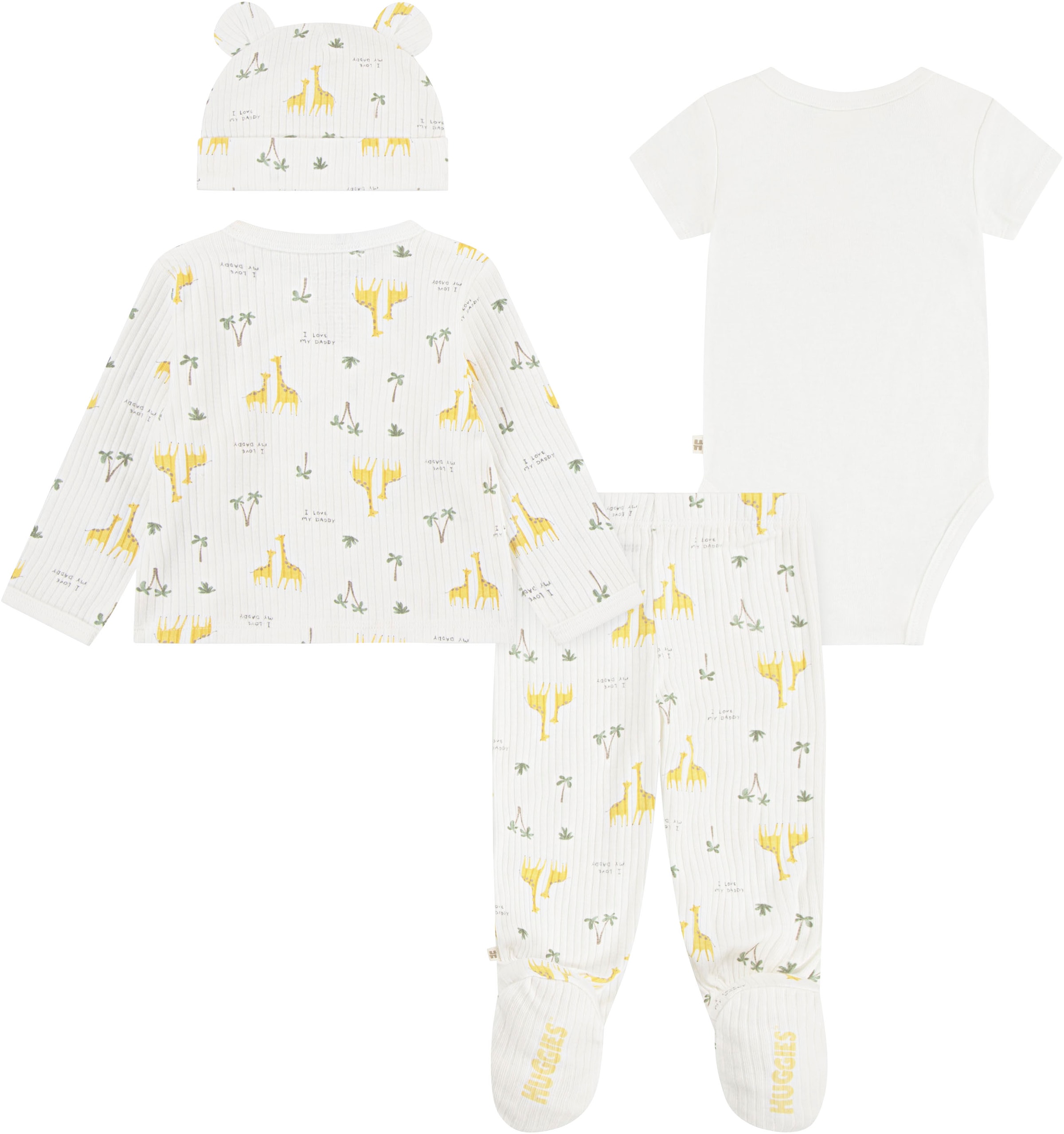 HUGGIES babywear Erstausstattungspaket, mit Giraffen-Print