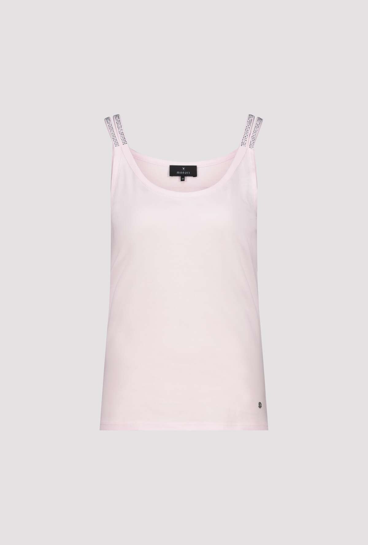 Monari Trägertop Regular fit mit Pailletten-Trägern