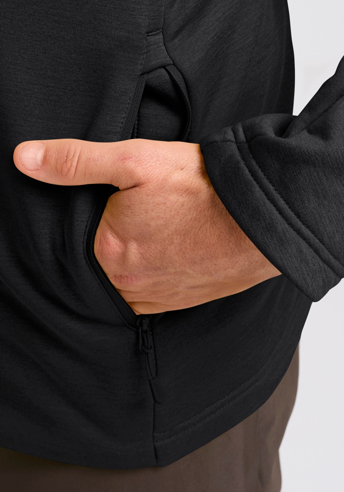 Jack Wolfskin Fleecejacke »PEAK DISTRICT HOODED FZ M« mit Kapuze