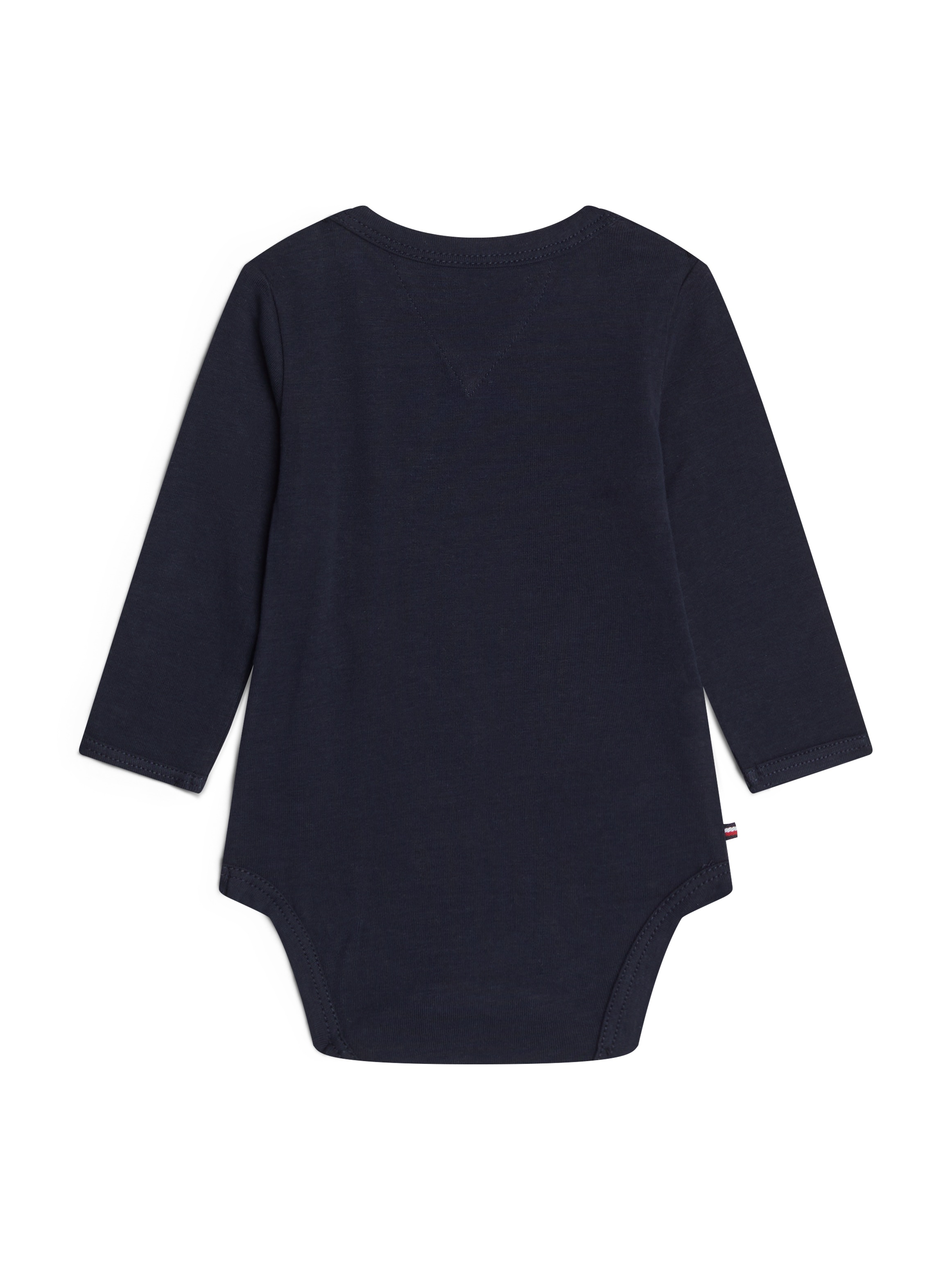 Tommy Hilfiger Langarmbody »MONOTYPE OVAL BODY LS«, Baby bis 2 Jahre, Drucker am Ausschnitt + im Schritt, Logoprint