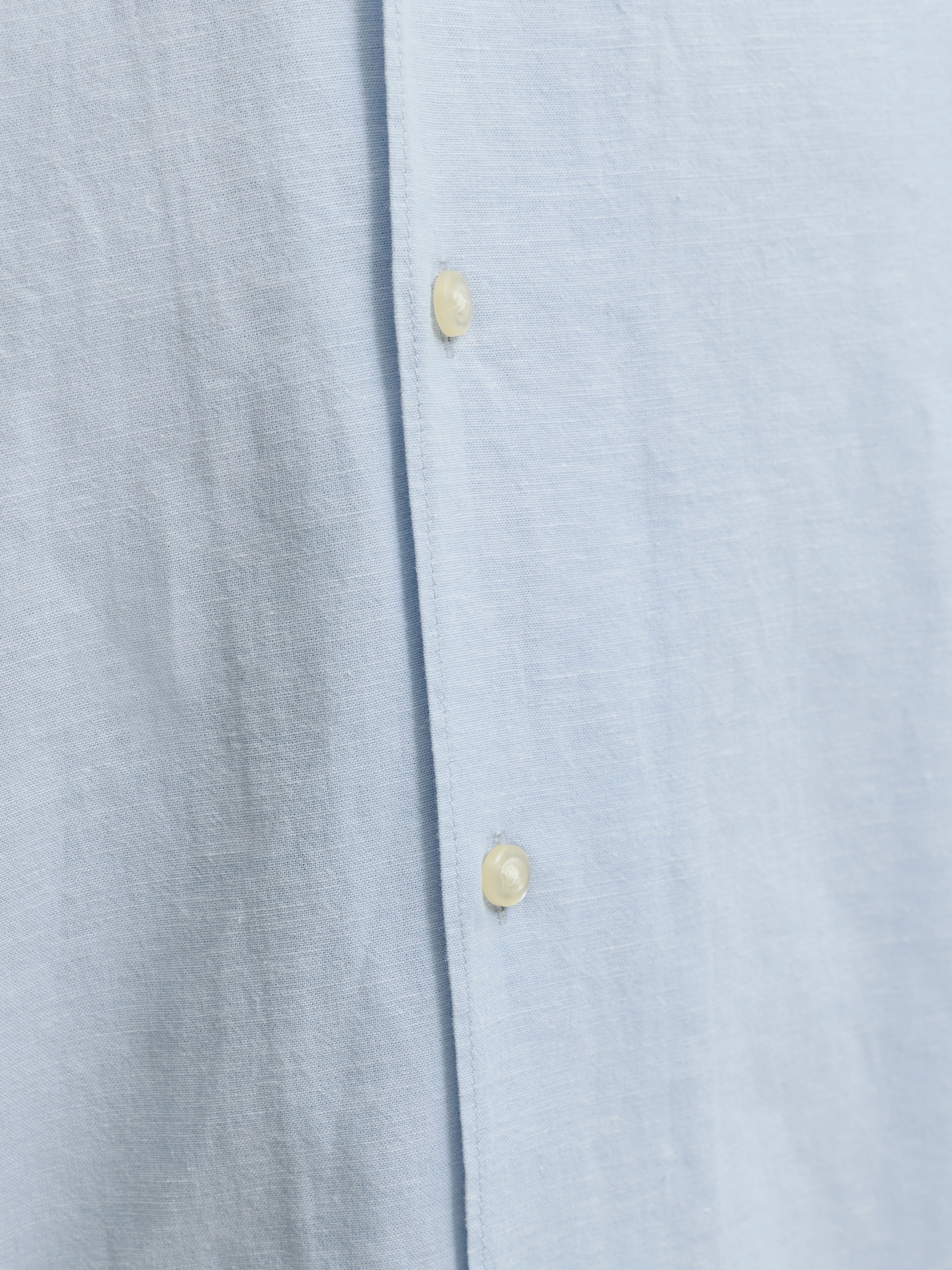 Jack & Jones Ebreeze Linen Blend Resort Short Sleeve Shirt Celestial Blue Men 8