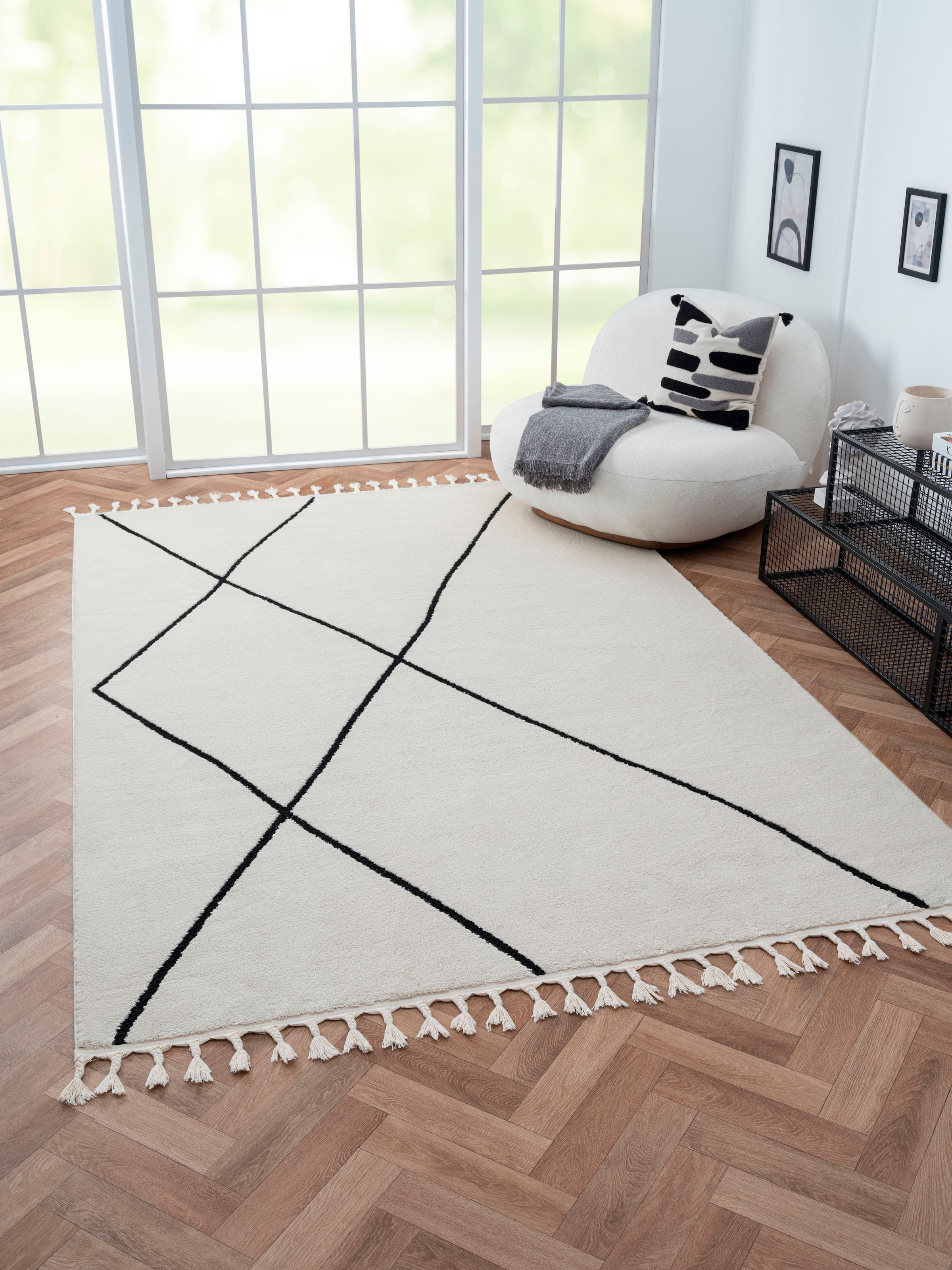 Myflair Möbel & Accessoires Hochflor-Teppich "Moroccan Signature", rechteckig, 24 mm Höhe, modern, marokkanisches Design