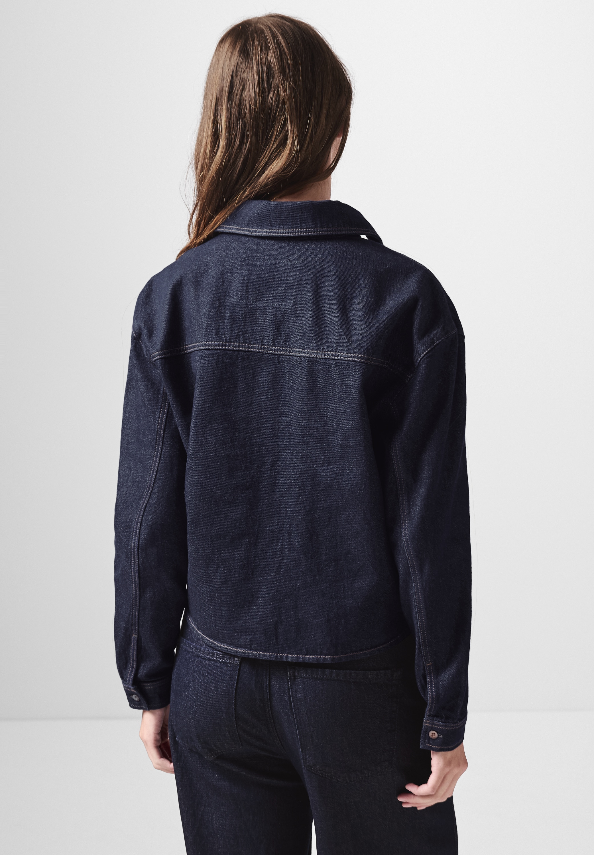 STREET ONE STUDIO Jeansbluse, mit Brusttasche