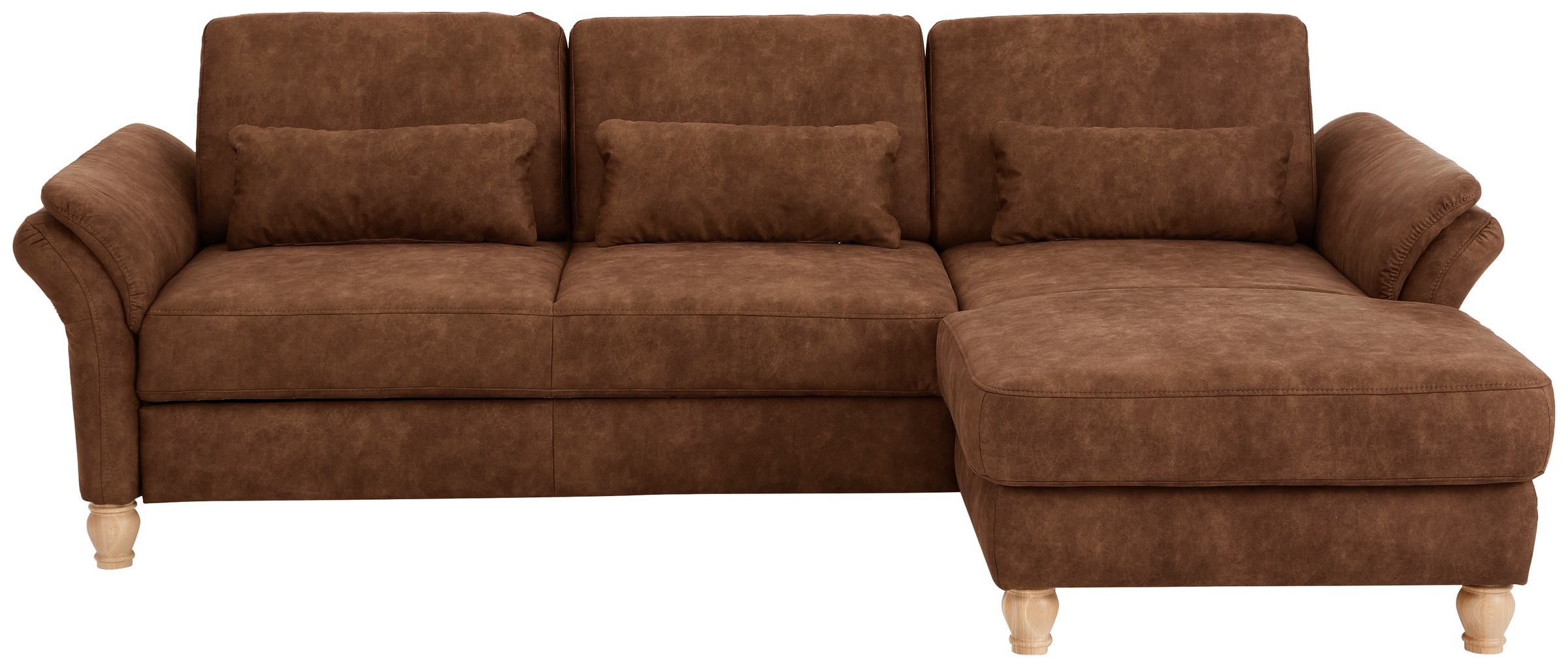 Home affaire Ecksofa »Palace L-Form«, incl. Sitztiefenverstellung, wahlweise mit Bettfunktion und Stauraum