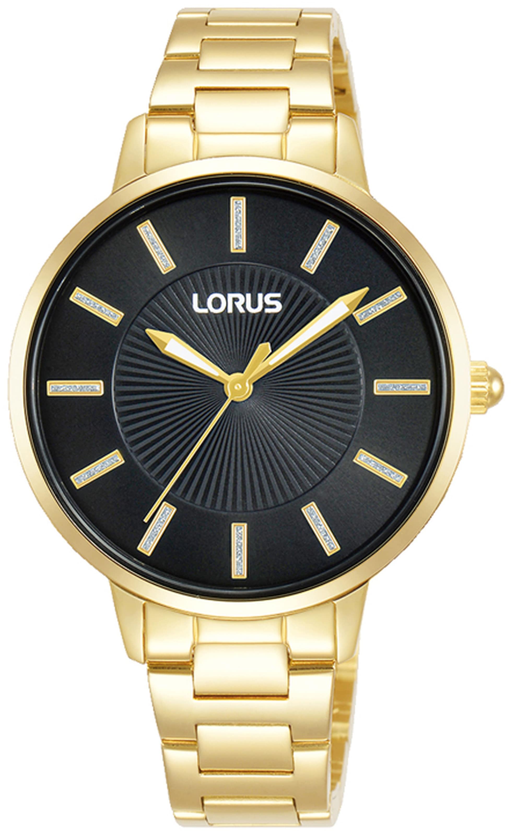 LORUS Quarzuhr »RG216VX9«, Armbanduhr, Damenuhr, Glitzer