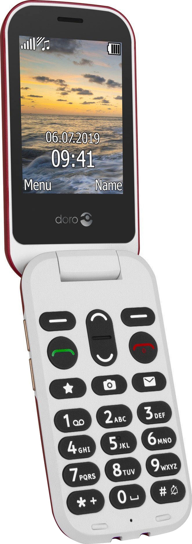 Doro Handy »6060«, rot, 3 cm/2,8 7,11 | Zoll, MP BAUR Kamera