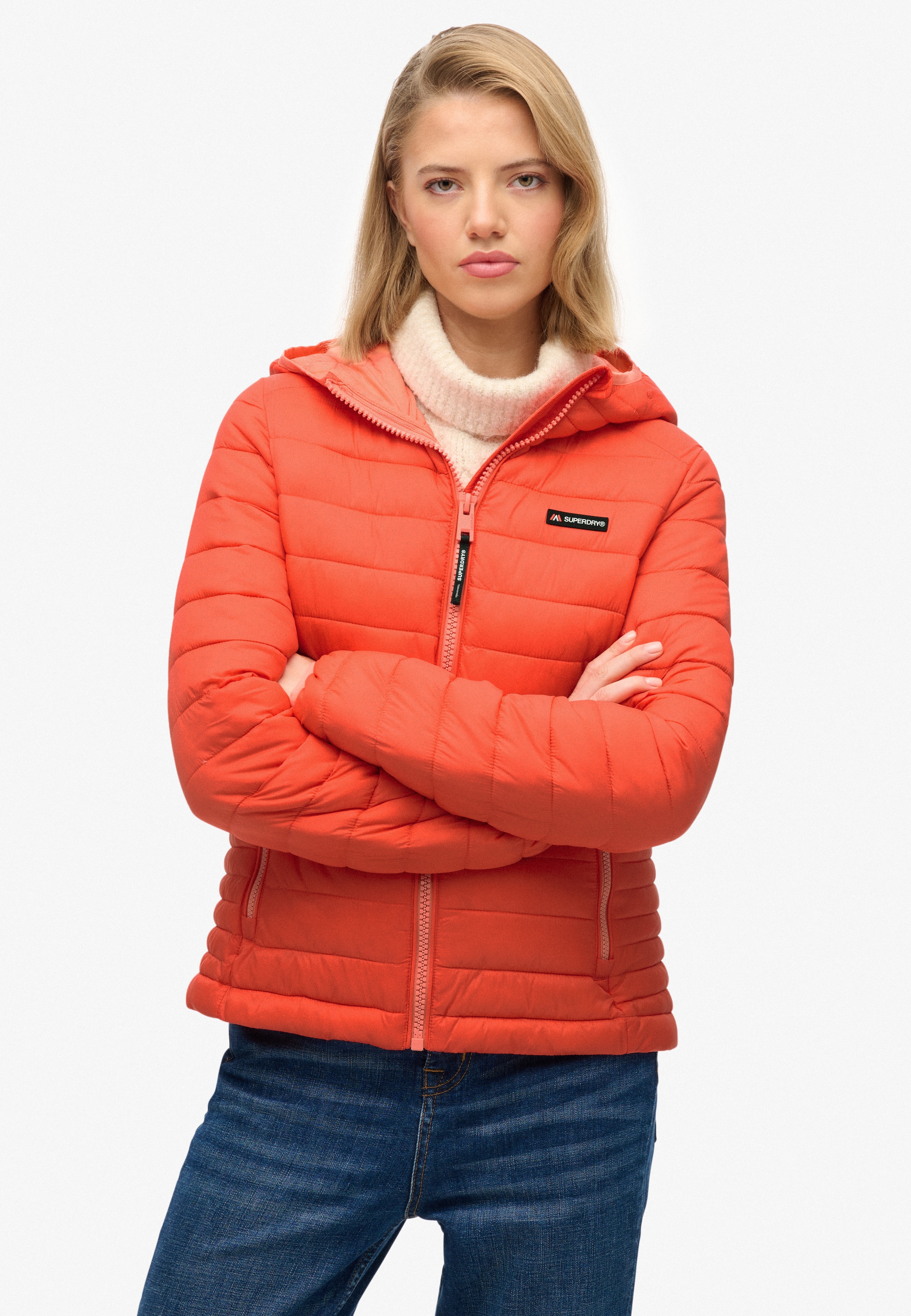 Superdry Steppjacke "HOODED FUJI LITE PADDED JACKET" mit Kapuze günstig online kaufen
