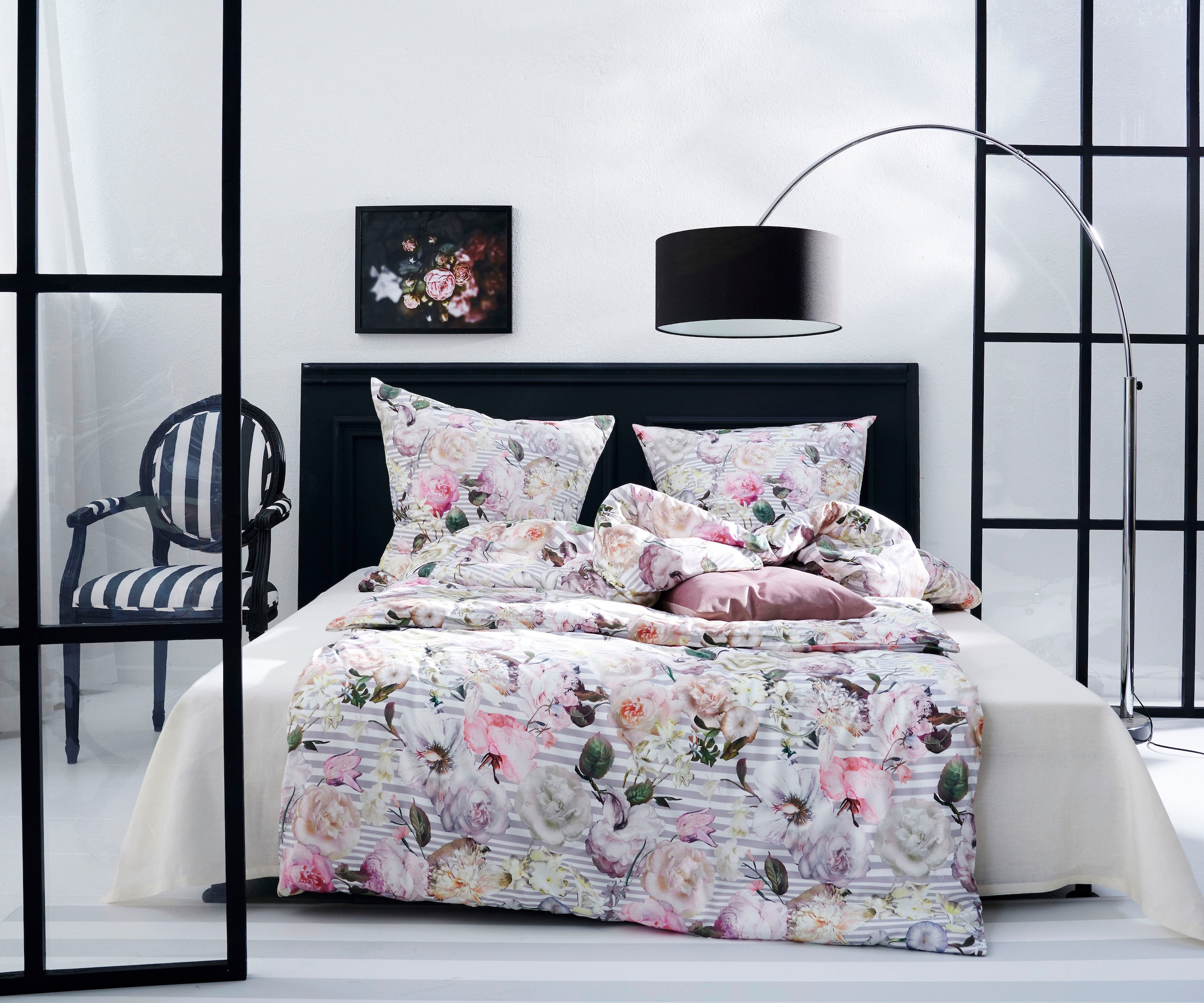 APELT Bettwäsche "Cosima" 2 Stk. tlg. Blumige Rosenträume und Boudoir-feeli günstig online kaufen
