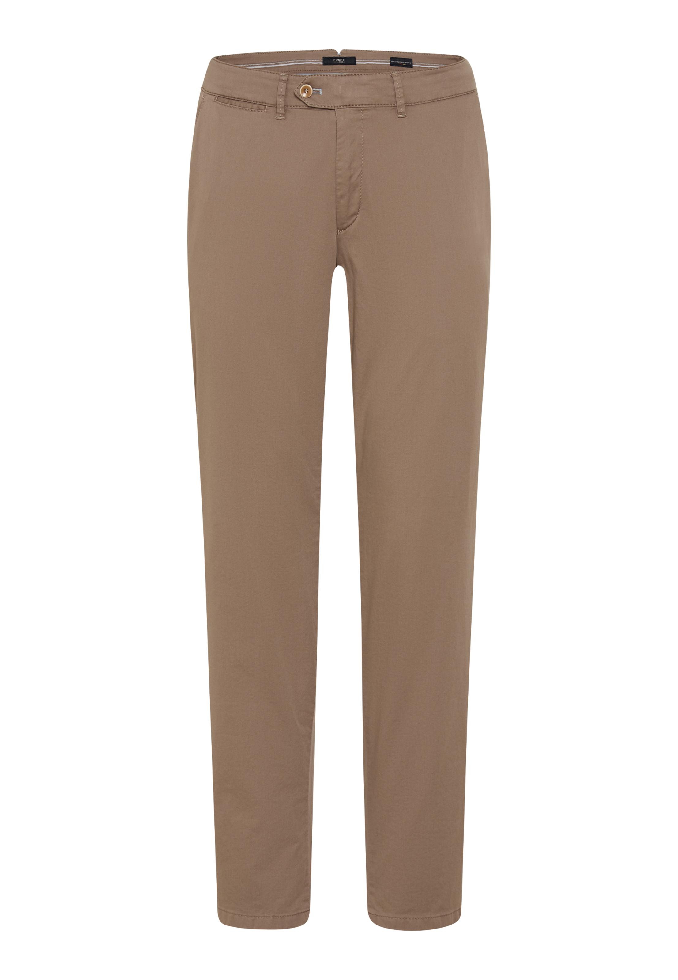 Chinohose EUREX BY BRAX "Style JOE", Herren, Gr. 54, Normalgrößen, braun, Web, 79% Baumwolle, 18% Lyocell, 3% Elasthan, Hosen Chinohose