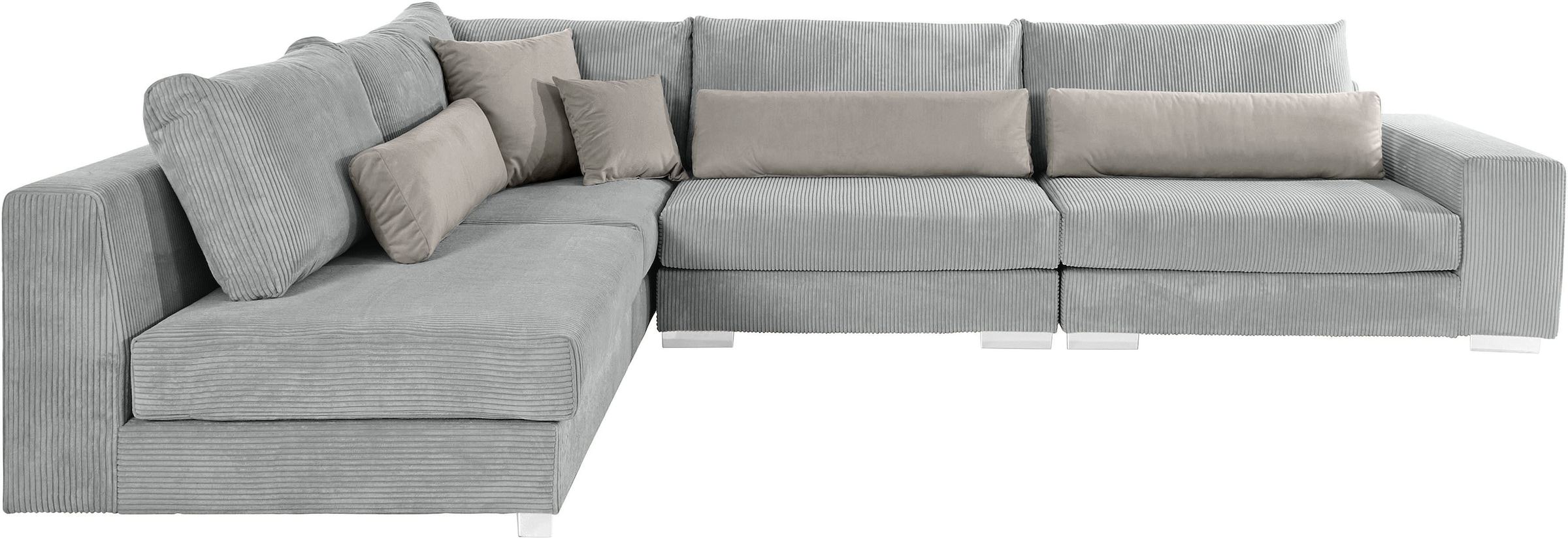 Home affaire Ecksofa »Vasco L-Form«, inkl. 10-teiligen Kissen-Set