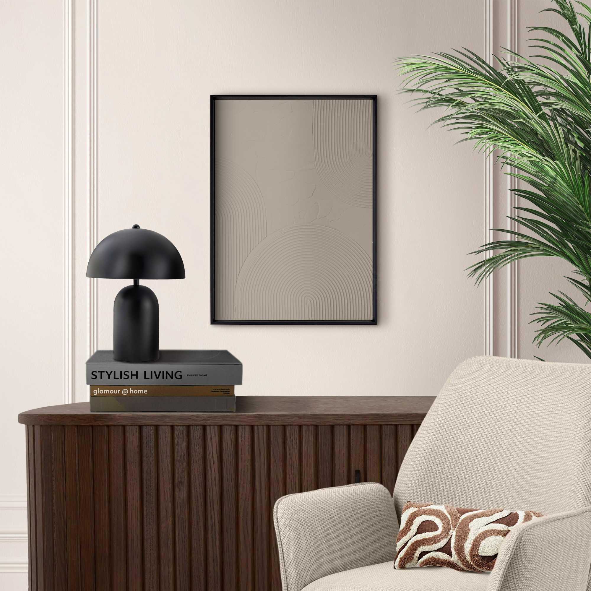Reinders Wandbild "Reliefbögen taupe", Wohnzimmer - Braun - MDF - Abstrakt günstig online kaufen