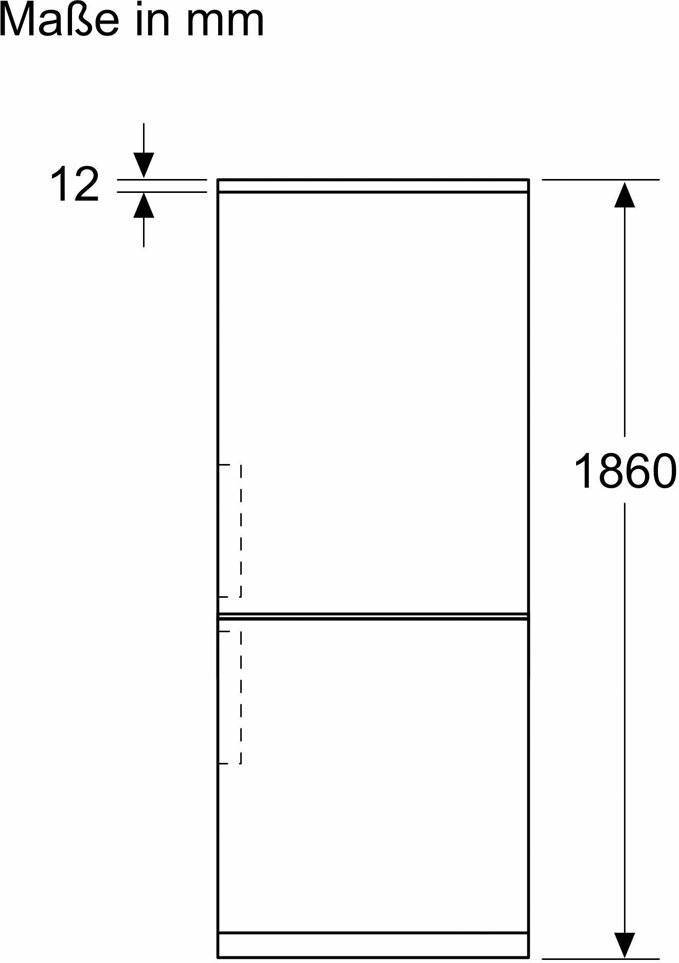 BOSCH Kühl-/Gefrierkombination, KGN36VICT, 186 cm hoch, 60 cm breit