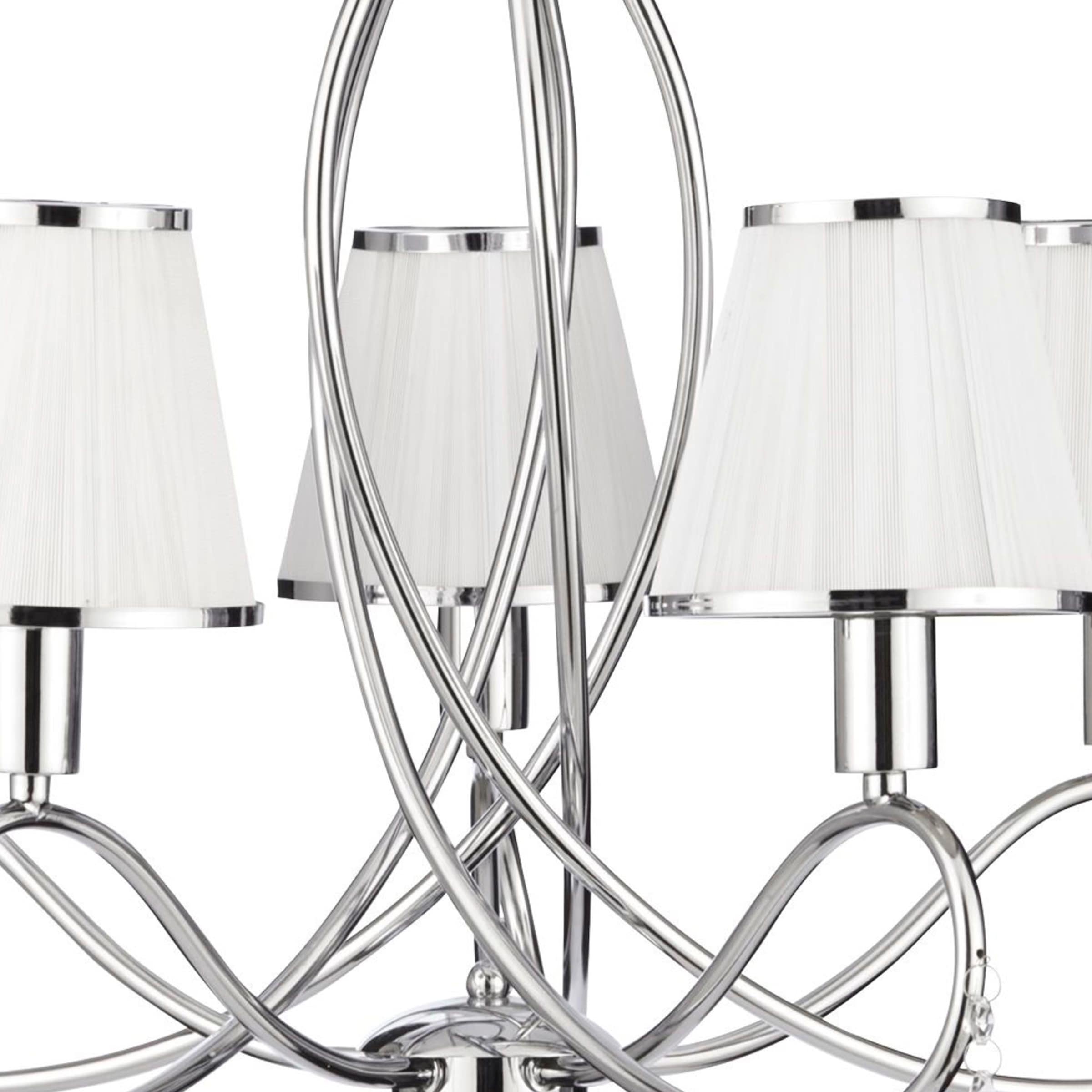 Searchlight Kronleuchter »Hängeleuchte Simplicity, 5-flammig«, 5 flammig, Leuchtmittel E14 | ohne Leuchtmittel, Elegante Optik