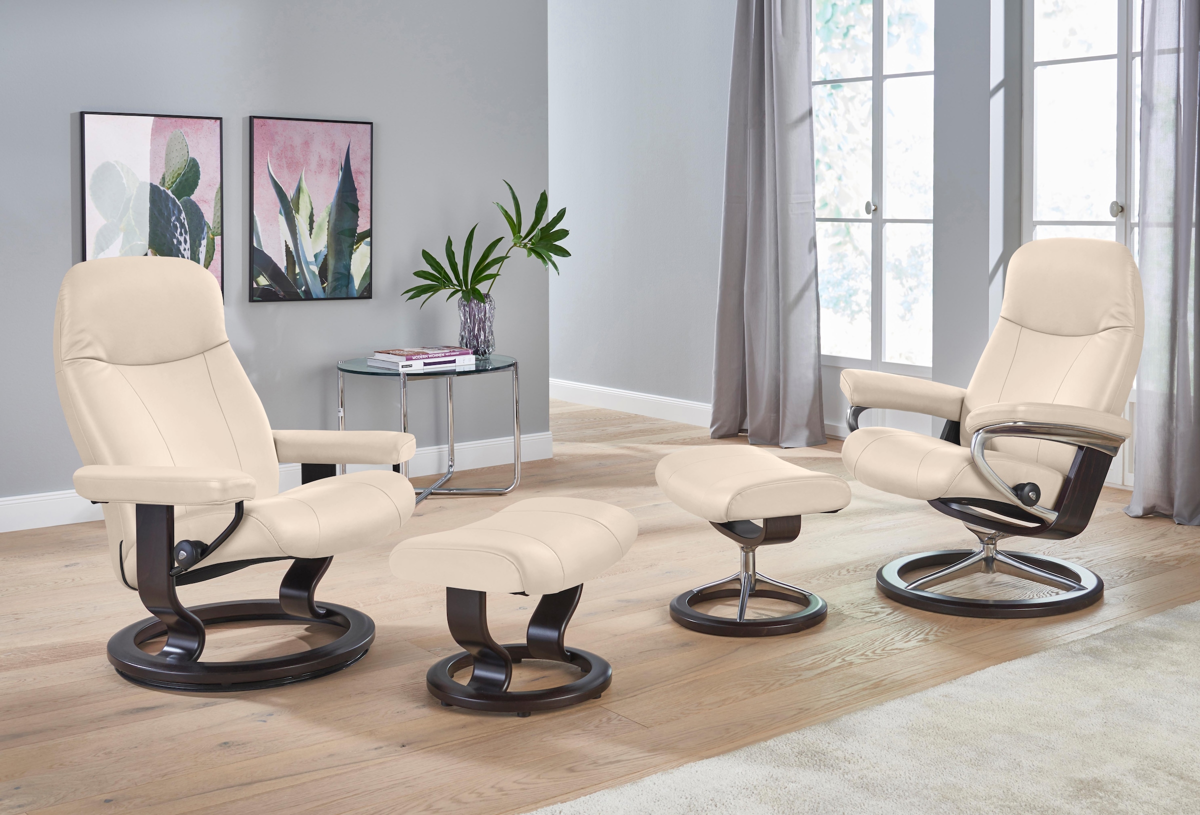 Stressless Relaxsessel "Garda", (Set), mit Signature Base, Größe L, Gestell günstig online kaufen