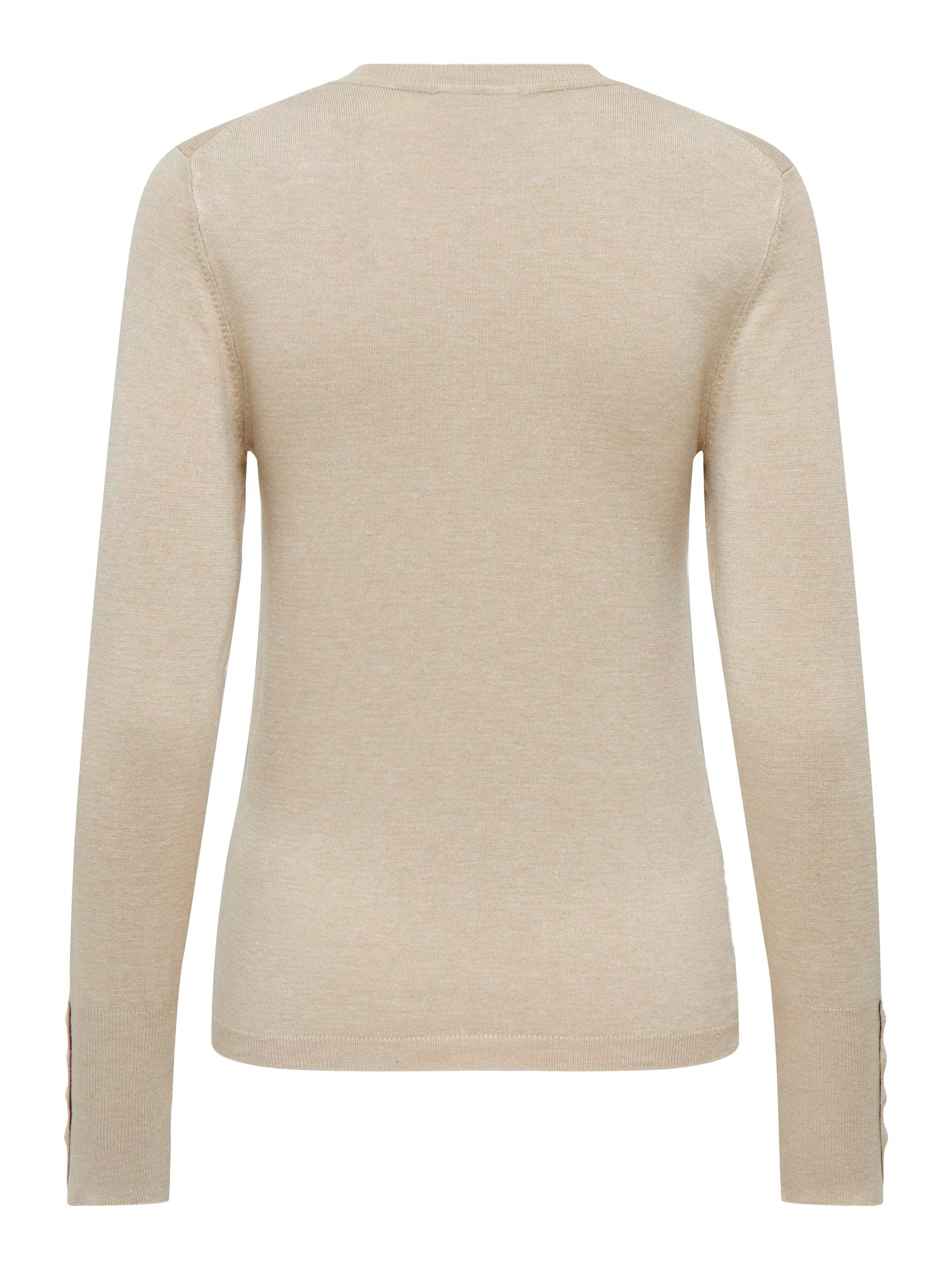 ONLY Rundhalspullover »ONLJULIE LIFE LS BUTTON O-NECK CC KNT«