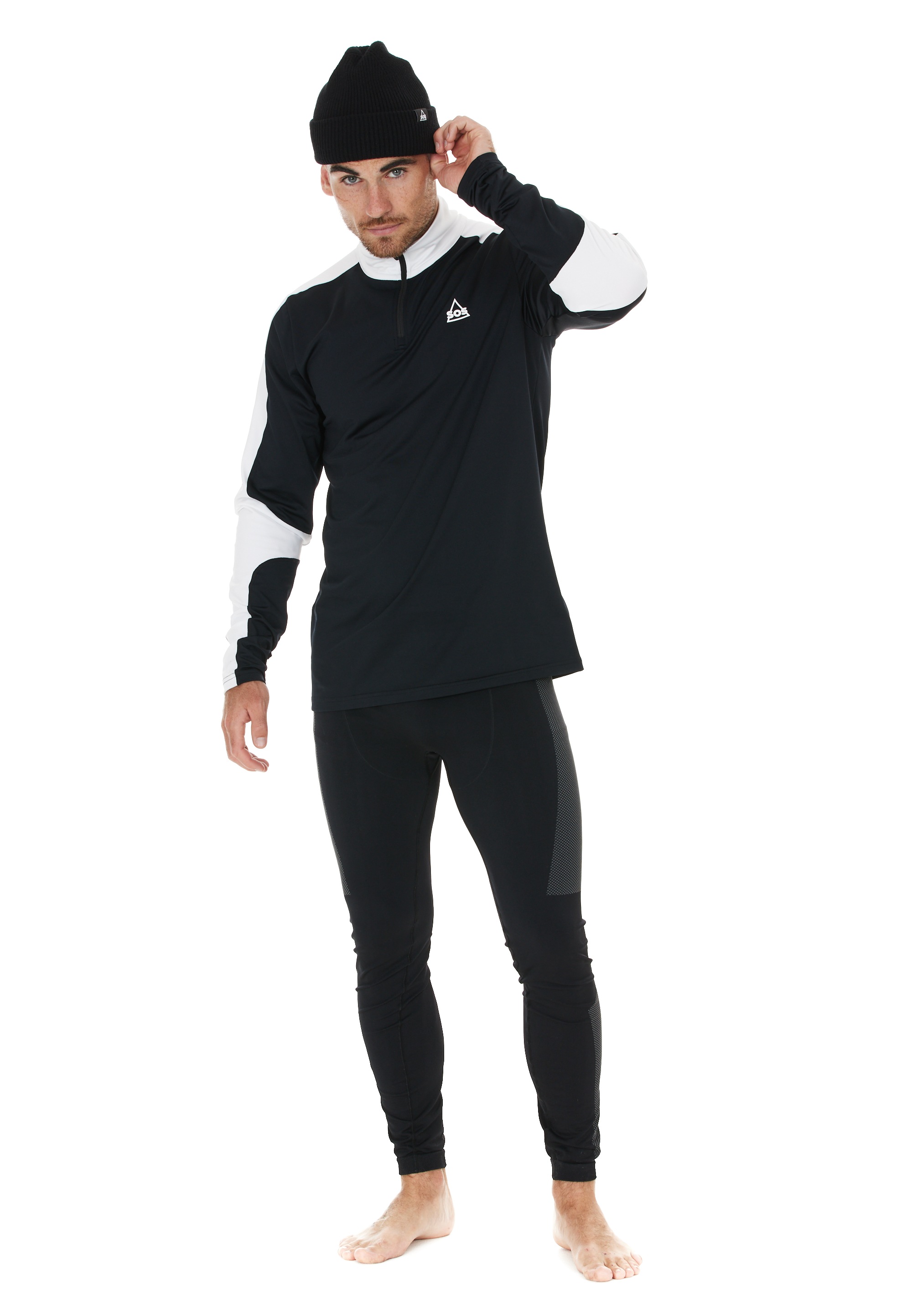 SOS Funktionsshirt »Åre«, (1 tlg.), mit hochabschließendem Kragen