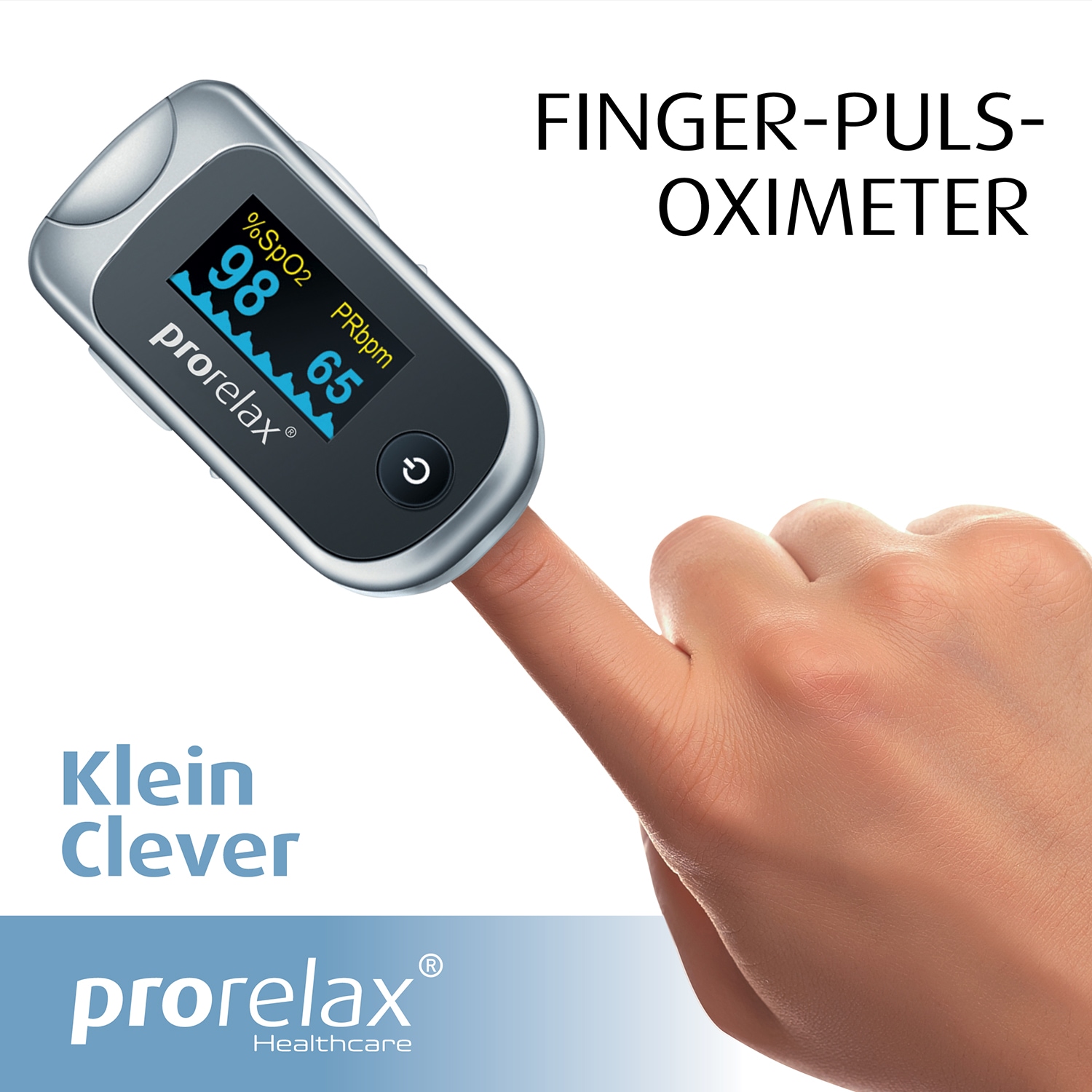 prorelax Pulsoximeter »12021«, zur Selbst-Kontrolle der Herz-Frequenz