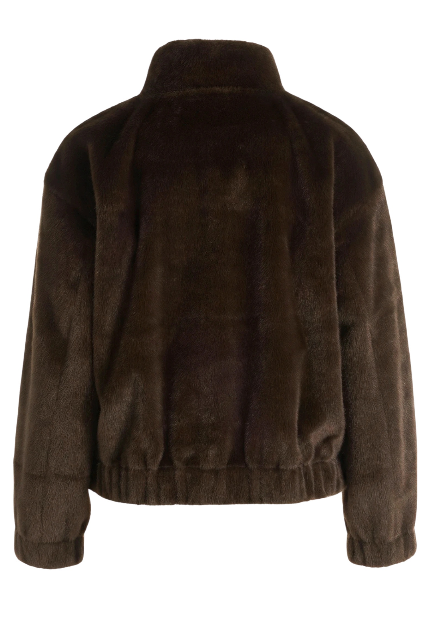 Zero Plüschjacke »Damen mit Stehkragen«
