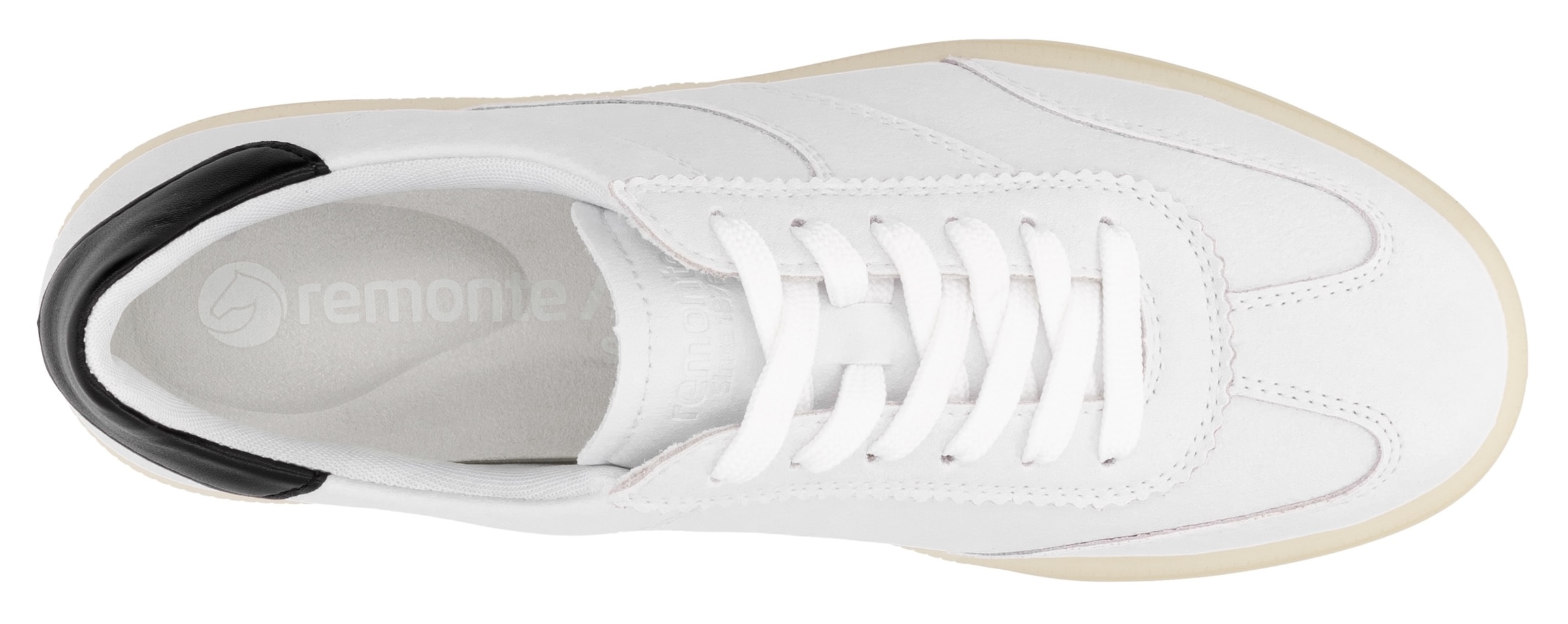 Remonte Sneaker, Freizeitschuh, Halbschuh, Schnürschuh mit gepolstertem Schaftrand