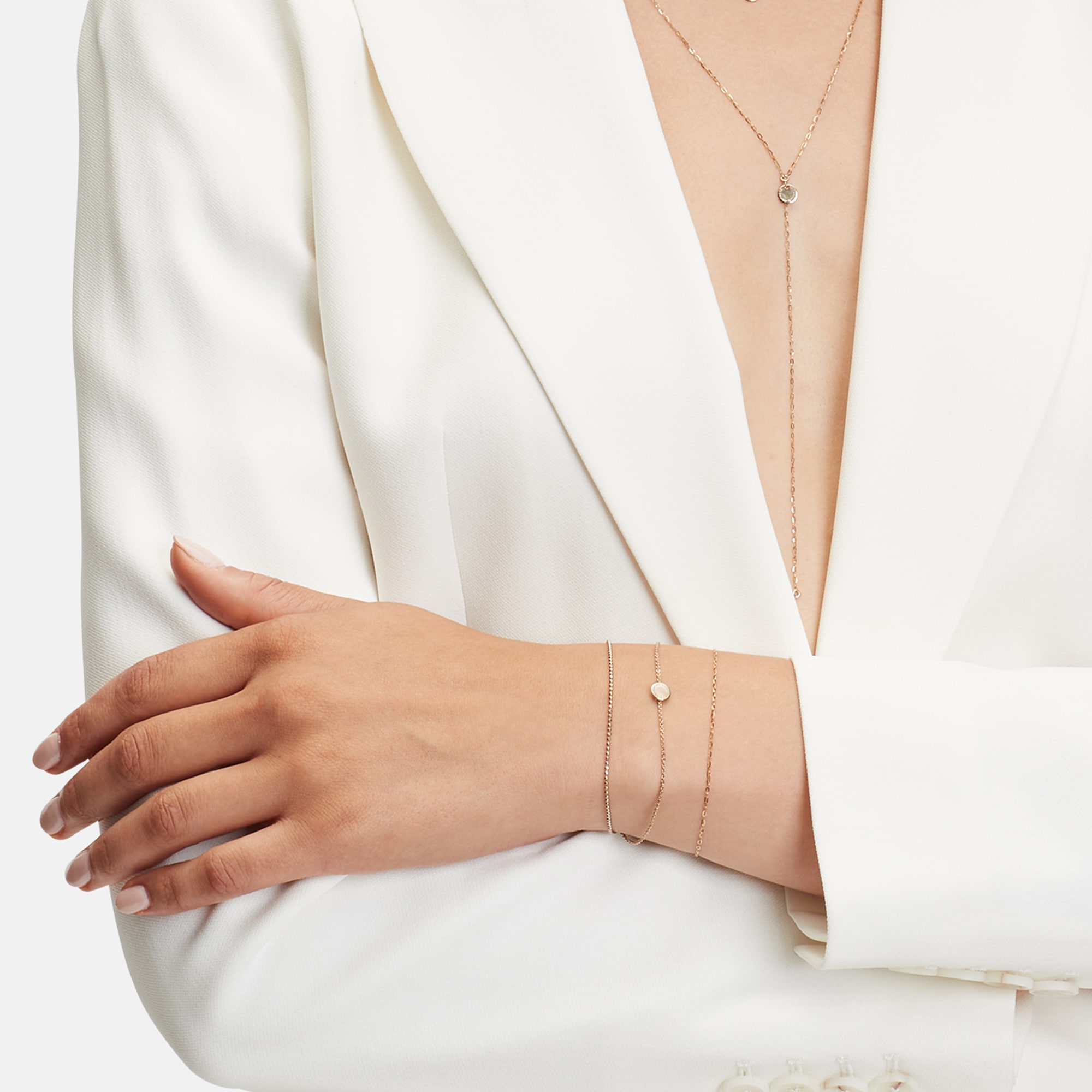 Liebeskind Berlin Armband »Schmuck Geschenk Gold 375 Armkette Gold Collection«, mit Zirkonia (synth.)