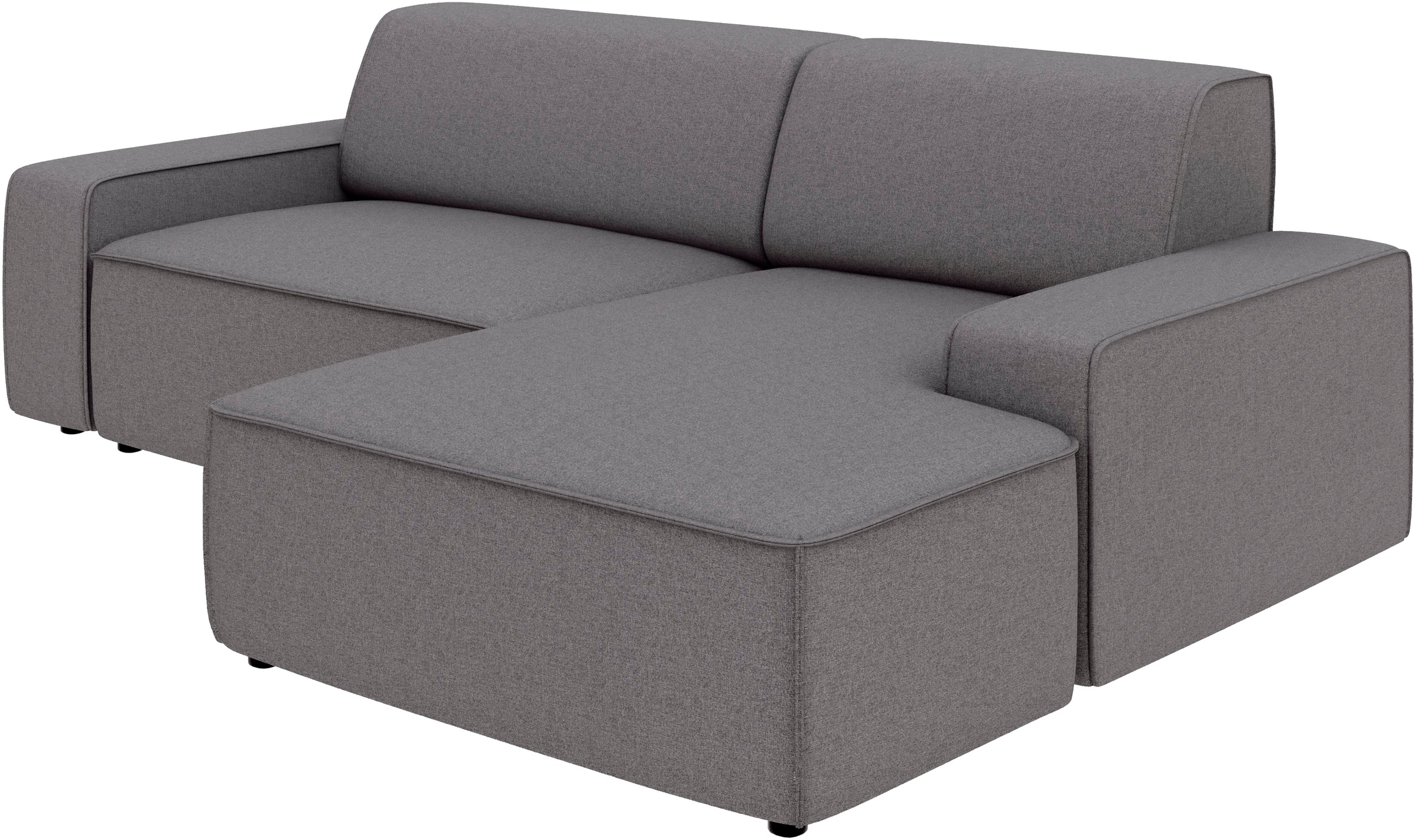TRENDMANUFAKTUR Ecksofa »Graz, wahlweise mit Sitzvorschub und Bettkasten, L-Form, Breite 246 cm«, in Cord-, haustierfreundlichem LEO Struktur- oder LUMOS-3D-Bezug