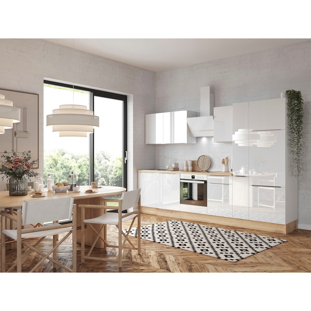 RESPEKTA Küchenzeile »Safado aus der Serie Marleen«, Breite 310 cm, mit Soft-Close