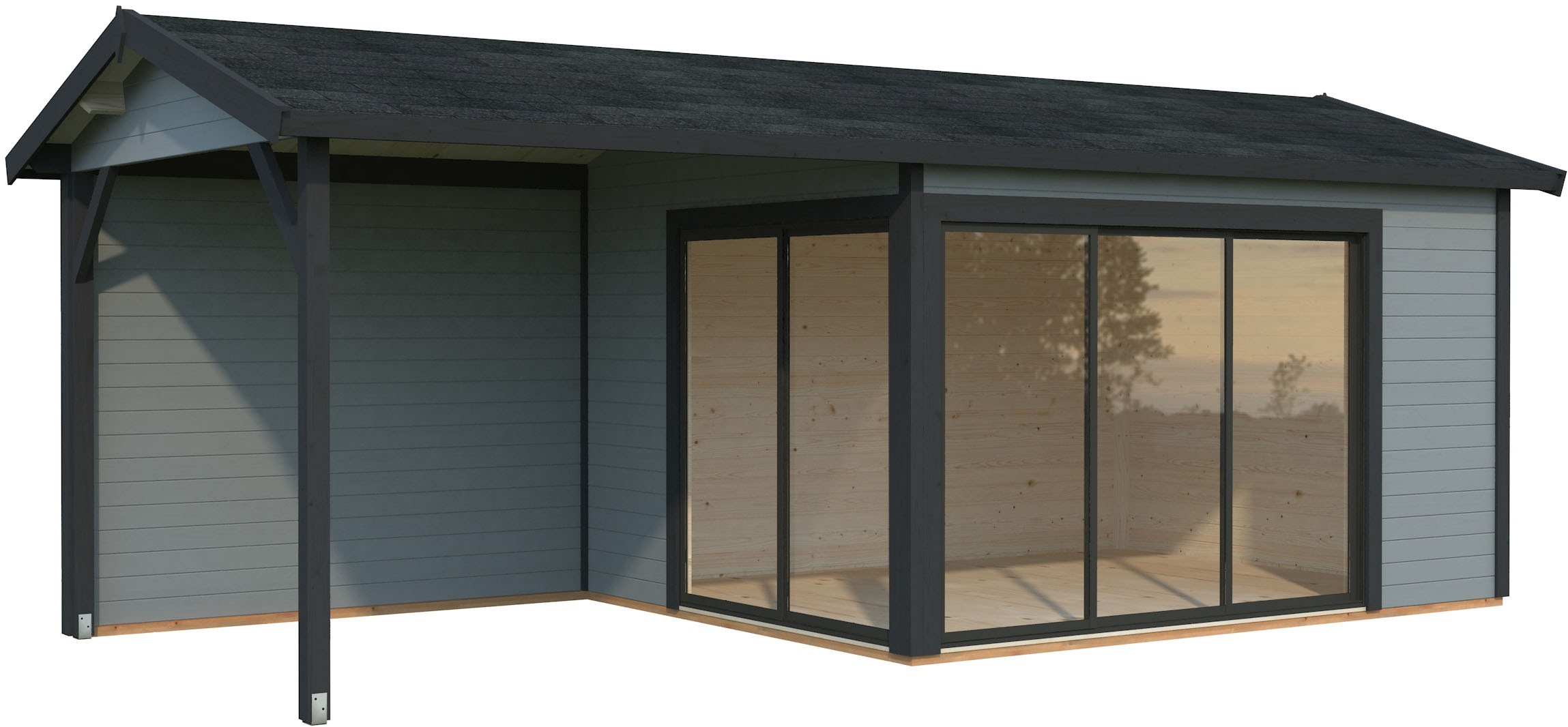 Palmako Gartenhaus "Amanda Slide Plus" verschiedene Farben