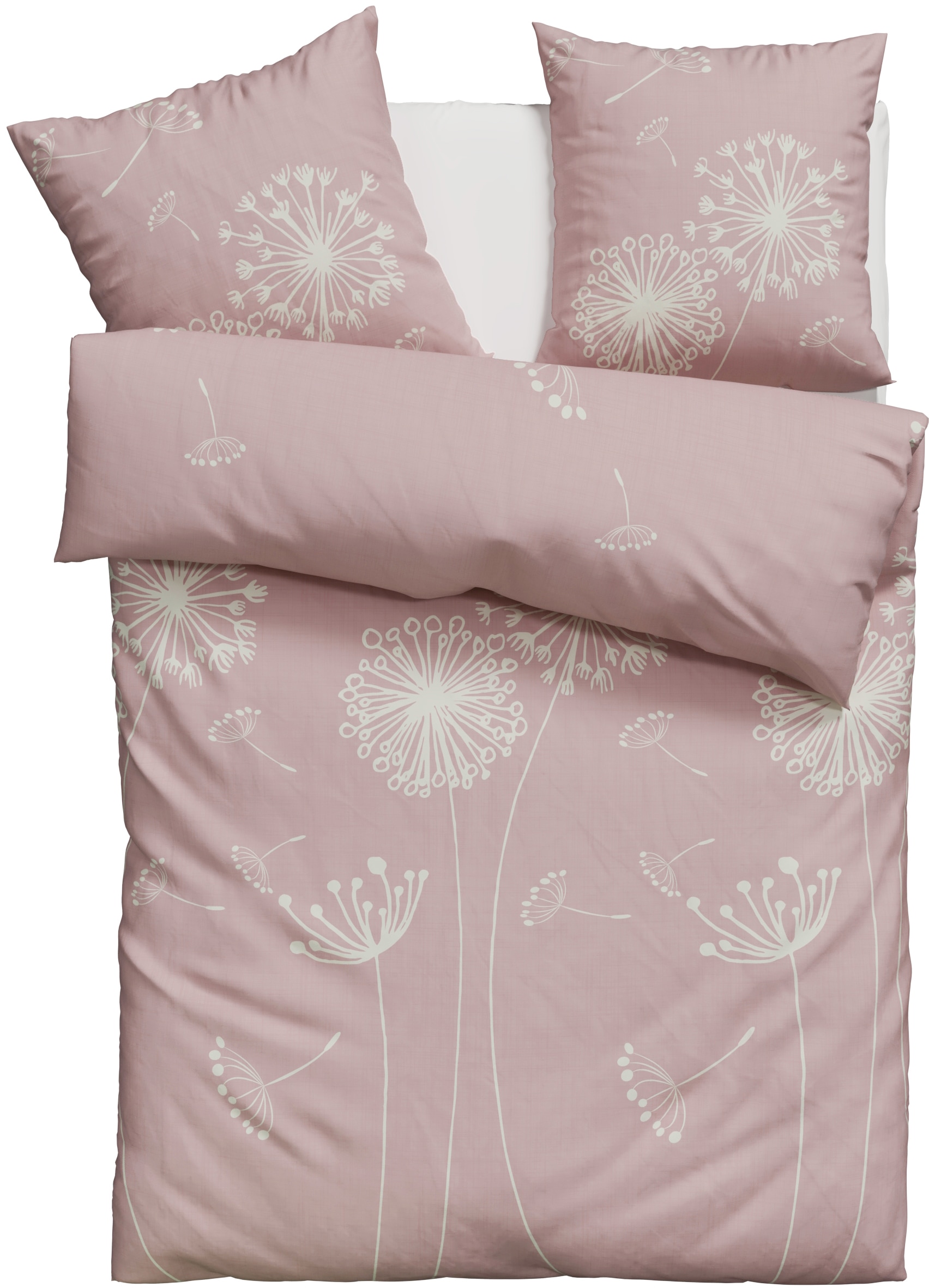 OTTO home "SOUCY in vier Qualitäten erhältlich, Leinenstruktur" 2 Stk. 100% Baumwolle, auch PREMIUM Qualitäten Renforcé-Tencel & Satin TC300