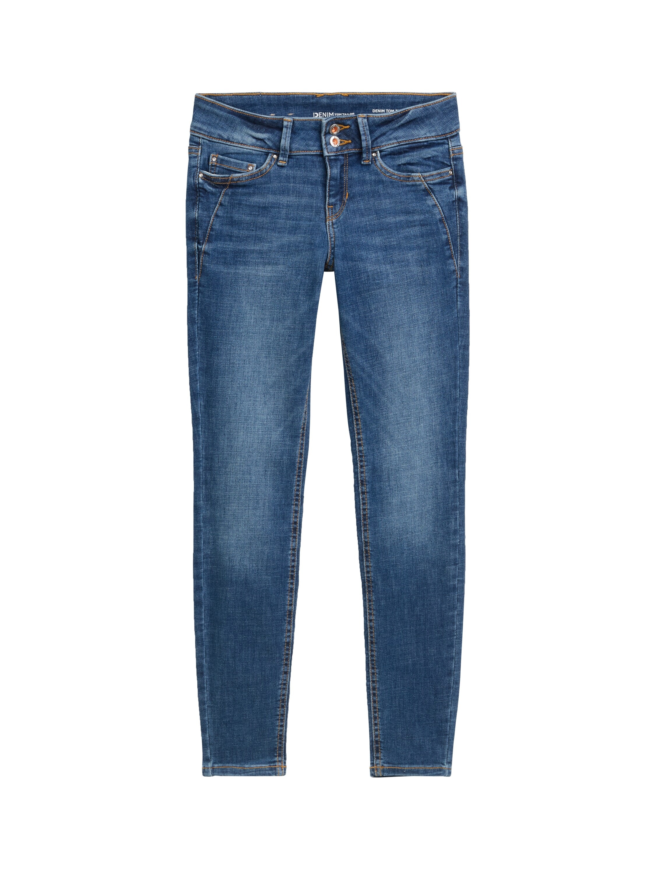 TOM TAILOR Denim 5-Pocket-Jeans, mit doppeltem Knopf-Verschluss