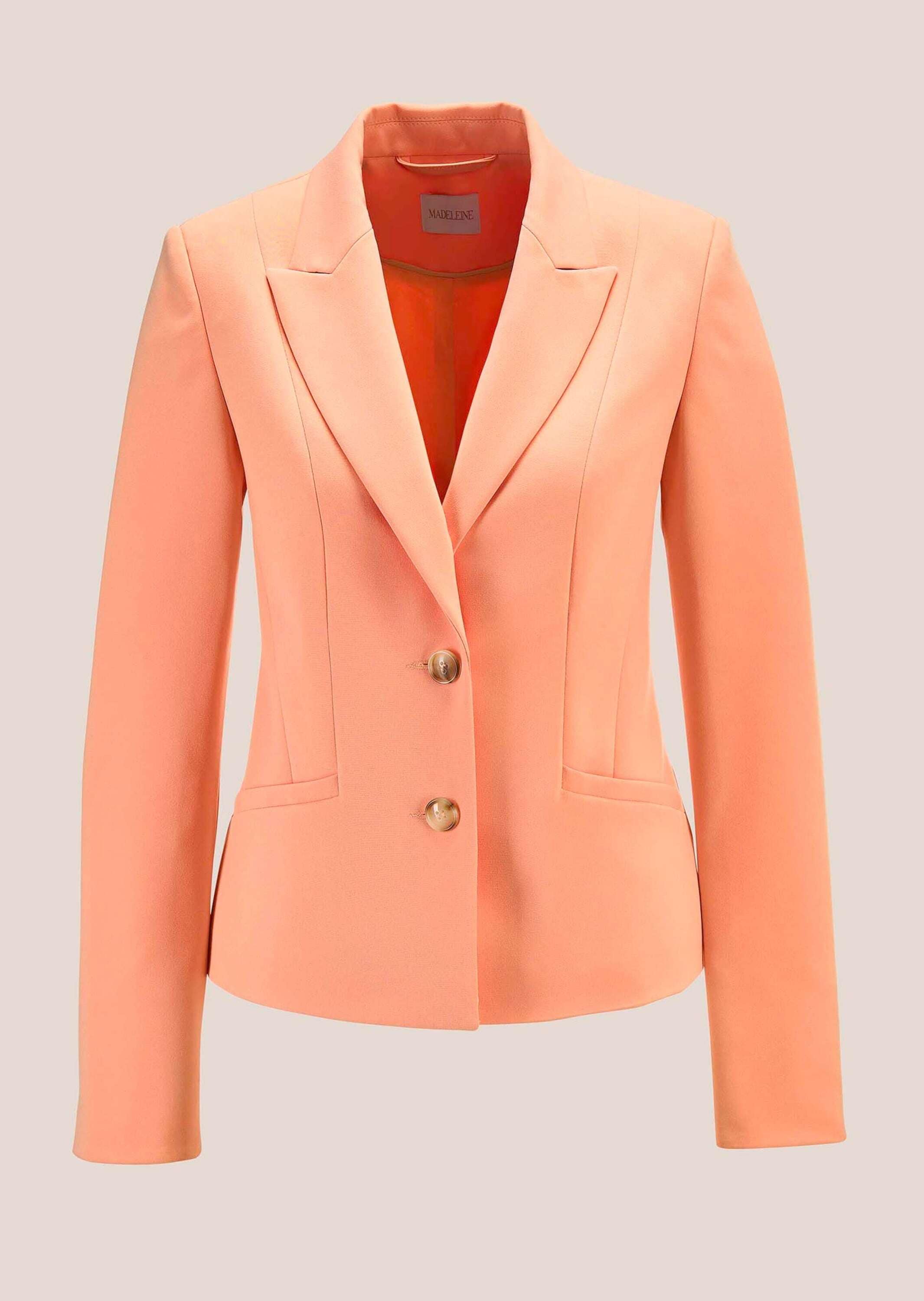 MADELEINE Jackenblazer "Kurzblazer Taillierter Blazer mit Leistentaschen"