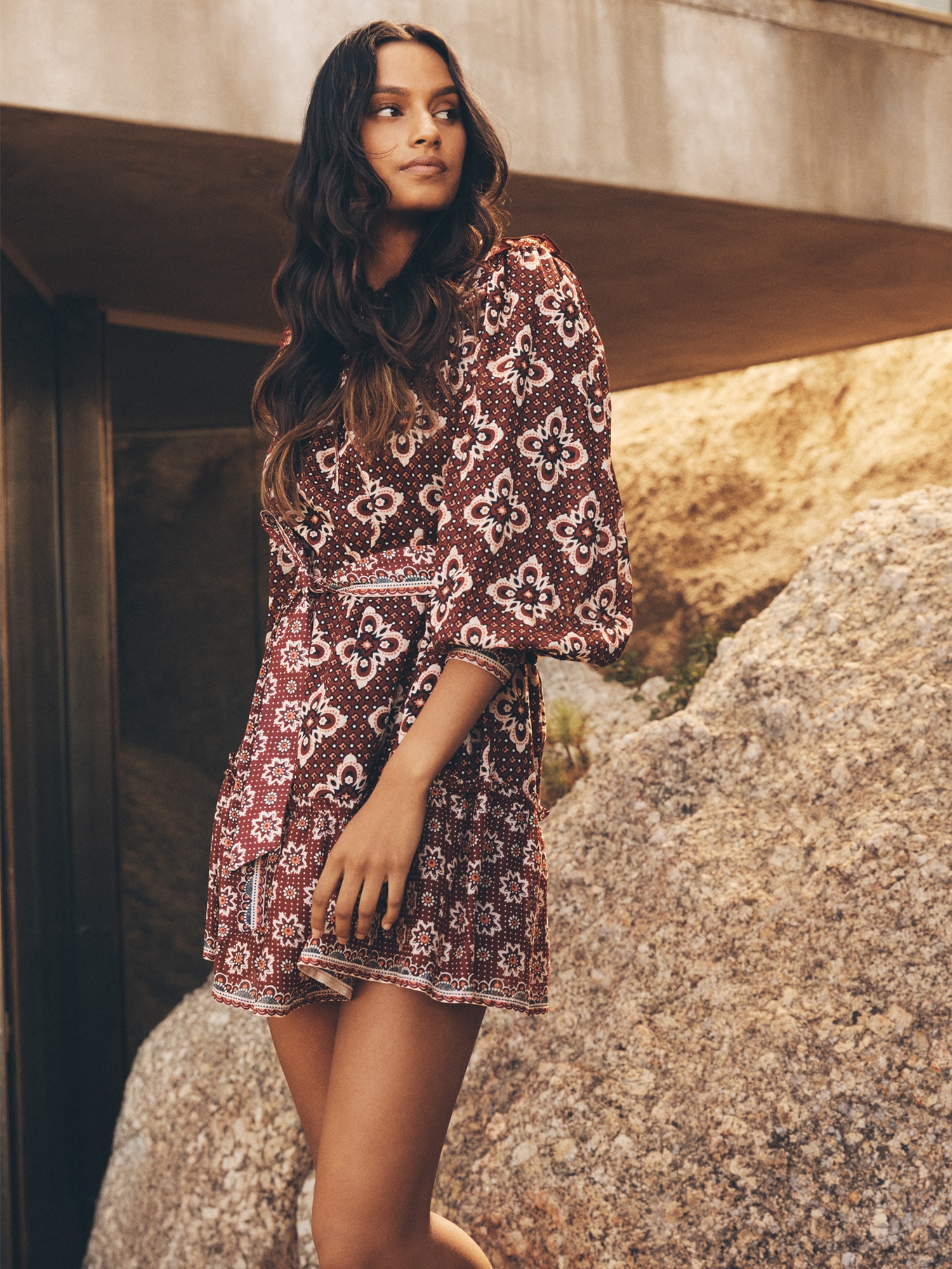 Apricot Minikleid »Minikleid« mit Druck