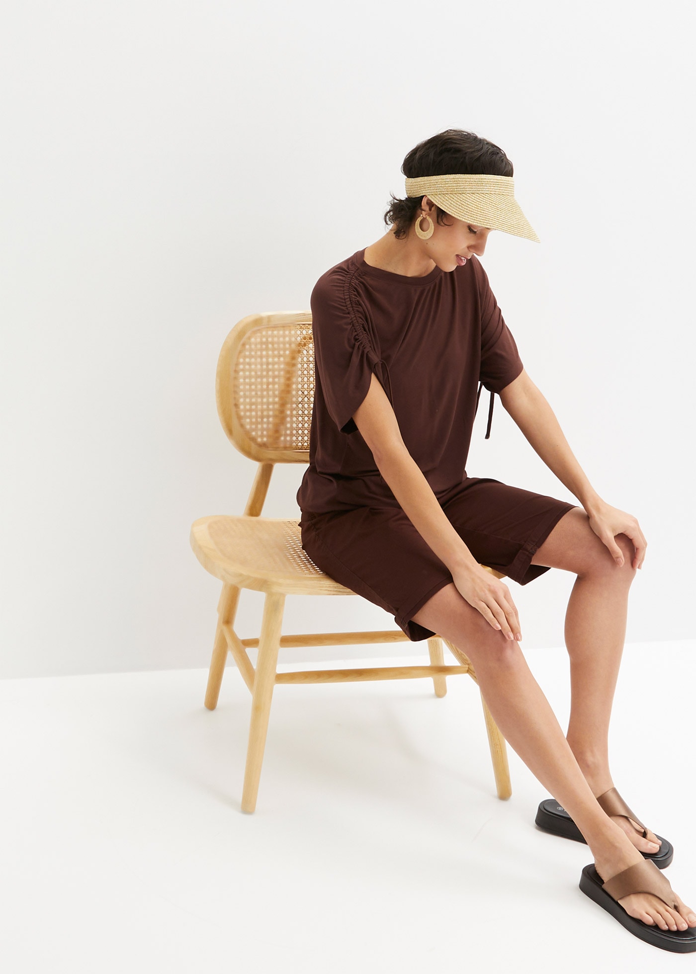 bonprix T-Shirt Shirt aus fließender Viskose