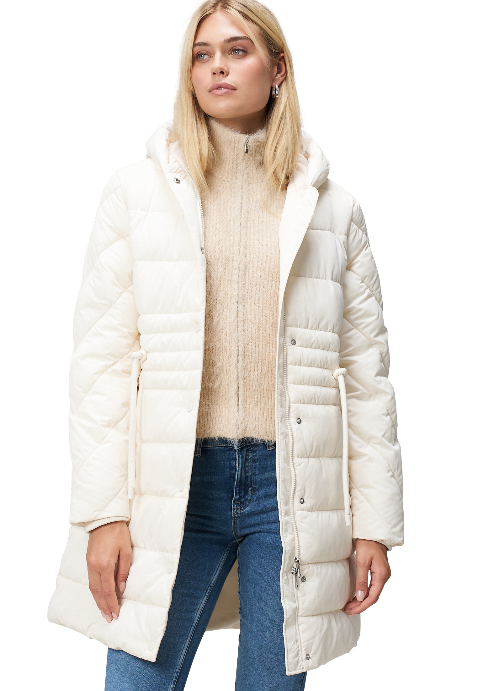 Zero Steppmantel "Damen Steppmantel mit Knopfleiste" günstig online kaufen