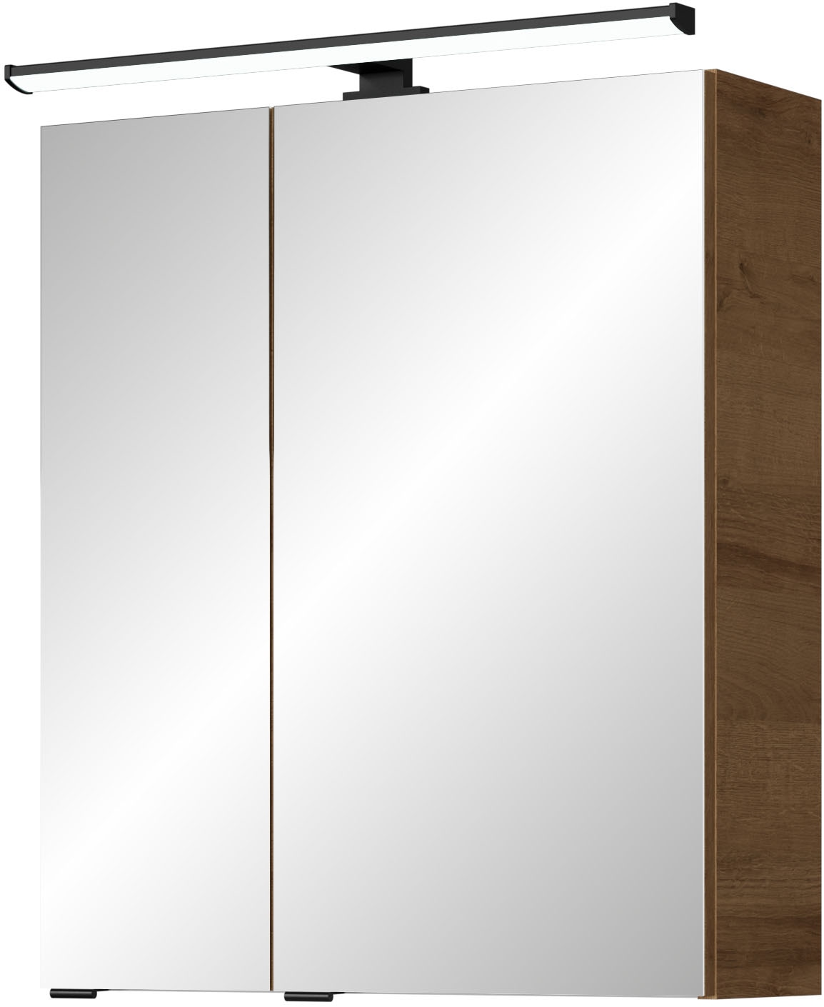 Saphir Spiegelschrank "Quickset 700, 2 Türen, 60cm breit, LED-Aufsatzleuchte"