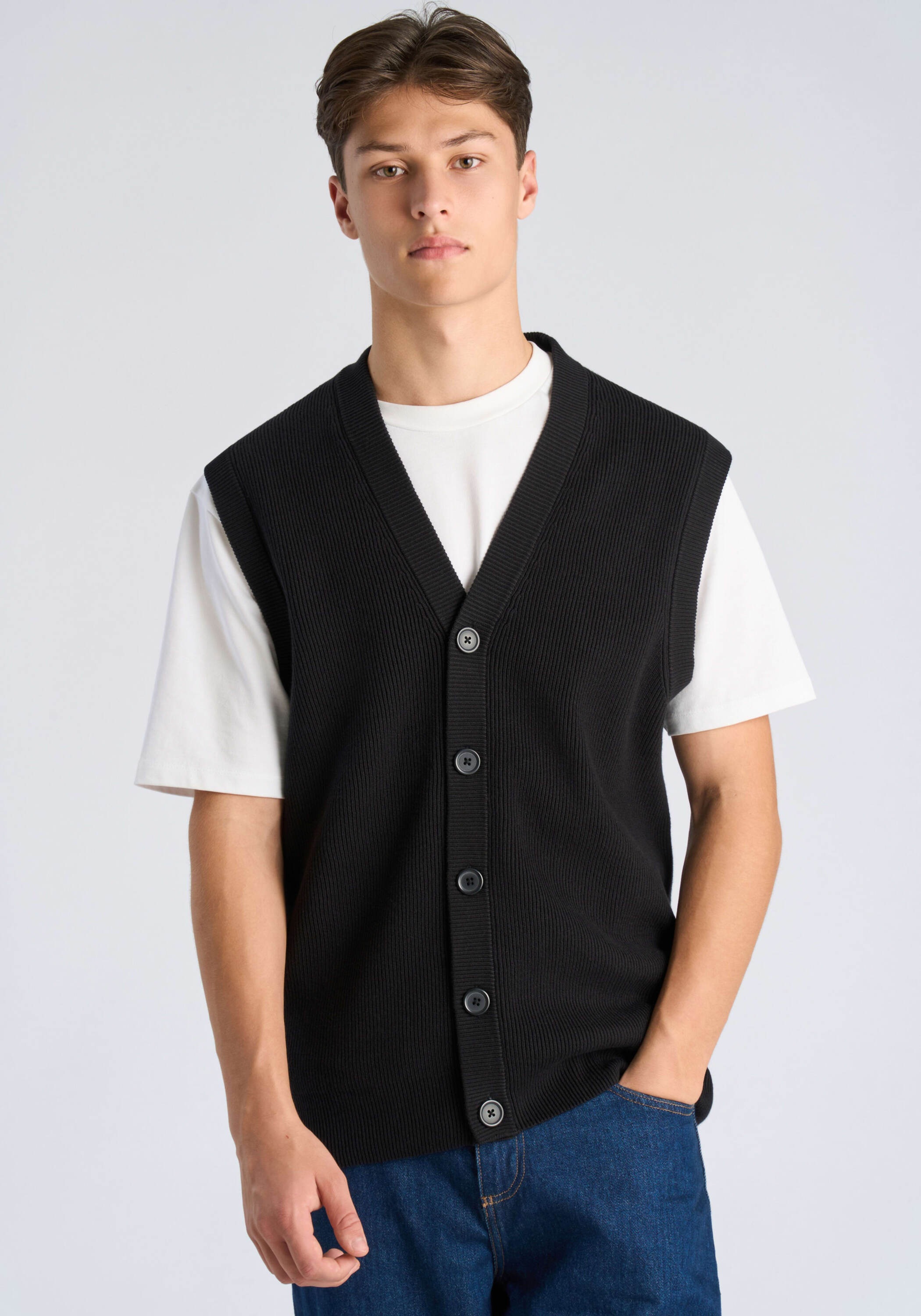 LINDBERGH Strickweste "Pullunder Relaxed Fit"