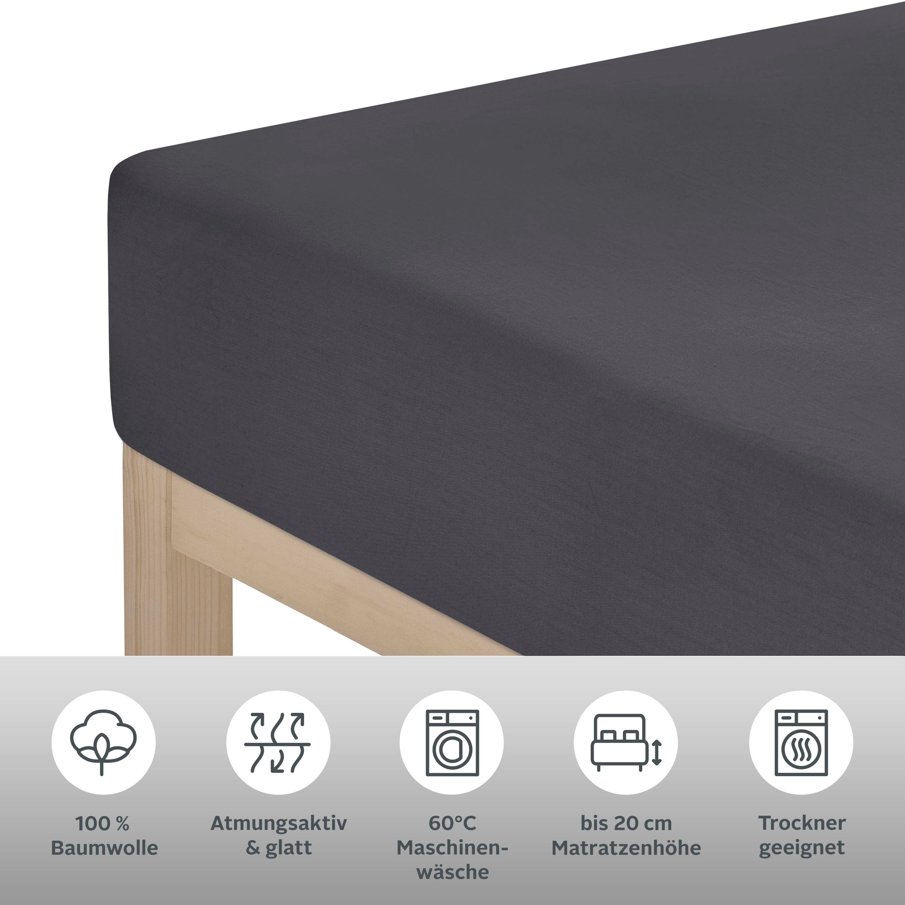 Thumbnail - Guido Maria Kretschmer Home&Living Spannbettlaken "Mila 2 in Gr. 90x200, 140x200 oder 180x200 cm" Mako Satin, Matratzen ...