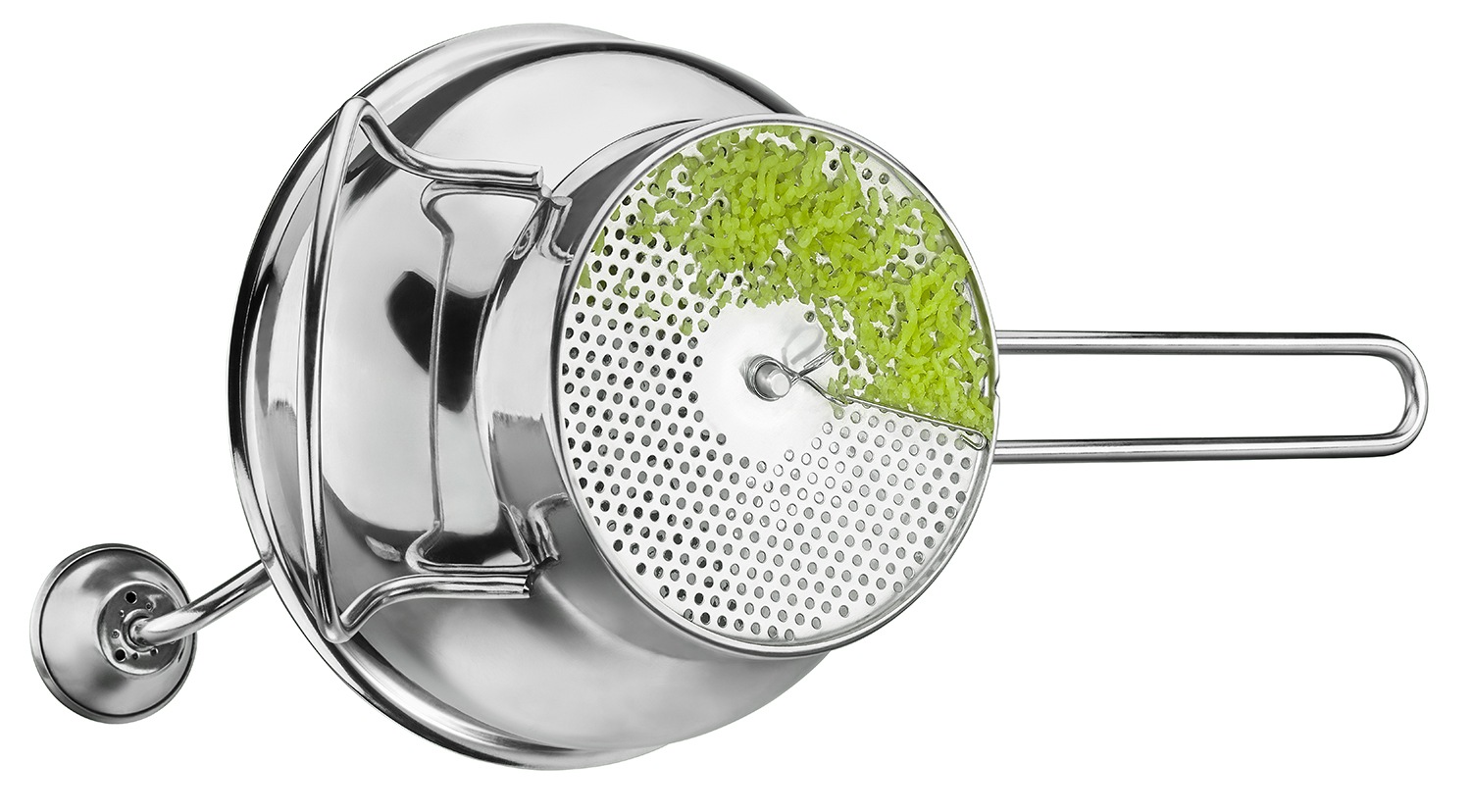 Thumbnail - GEFU Passiersieb "FLOTTE LOTTE, Passiergerät inkl. 3 Lochscheiben (1, 3 und 8 mm)" auswechselbare Lochscheiben, Abstreif...