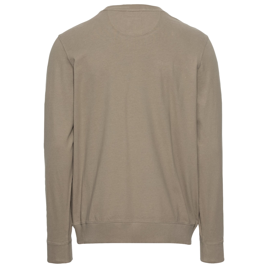 camel active Sweatshirt, mit Logo-Bade und Stickereien