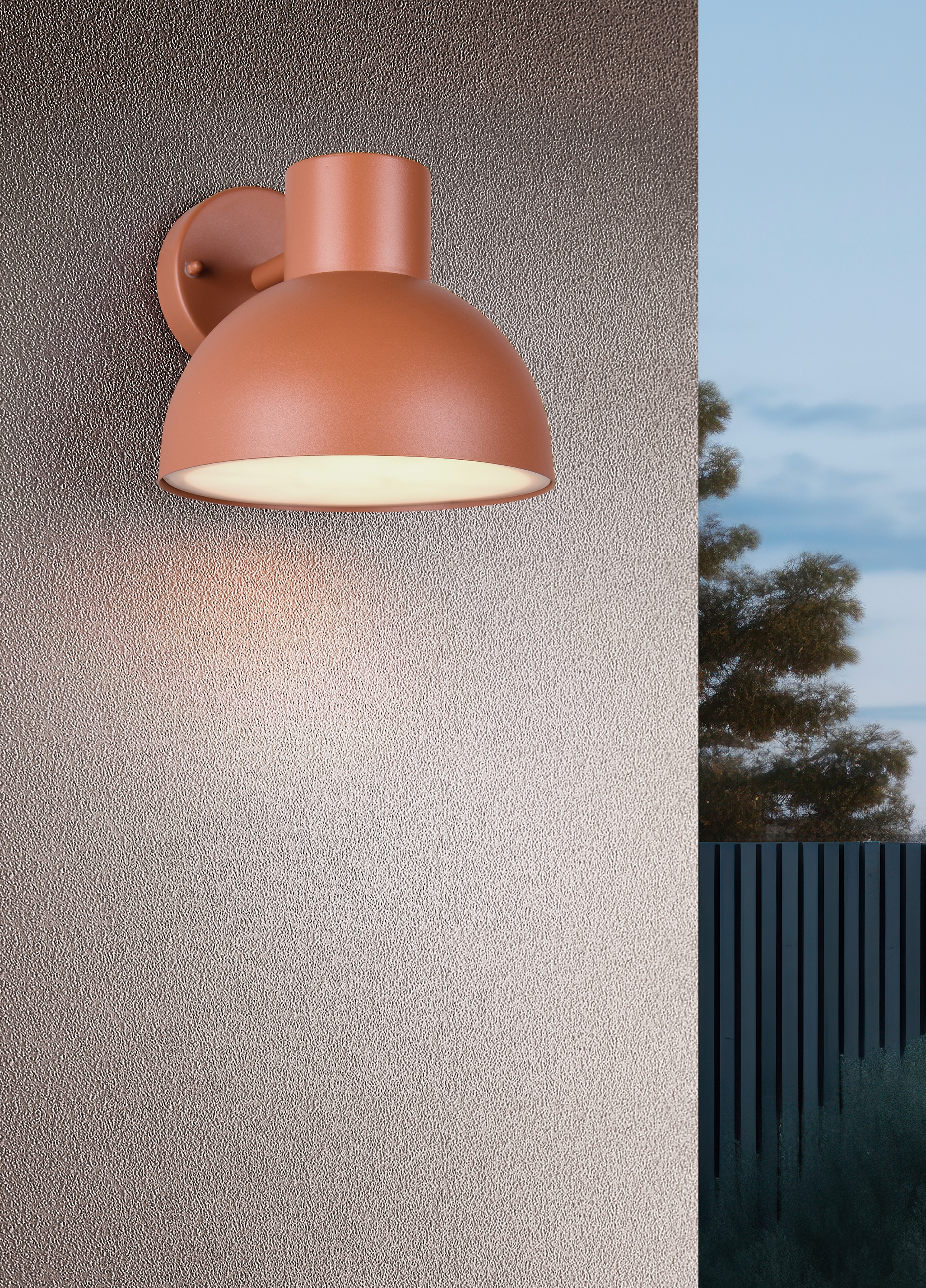 TRIO Leuchten Außen-Wandleuchte »ELBE, Fassadenbeleuchtung Downlight, exkl 1x E27 max 10W, Outdoor IP44«, 1 flammig, Leuchtmittel E27 | Leuchtmittel wechselbar, Hauswand Leuchte aus Druckguss Aluminium, Leuchtmittel wechselbar