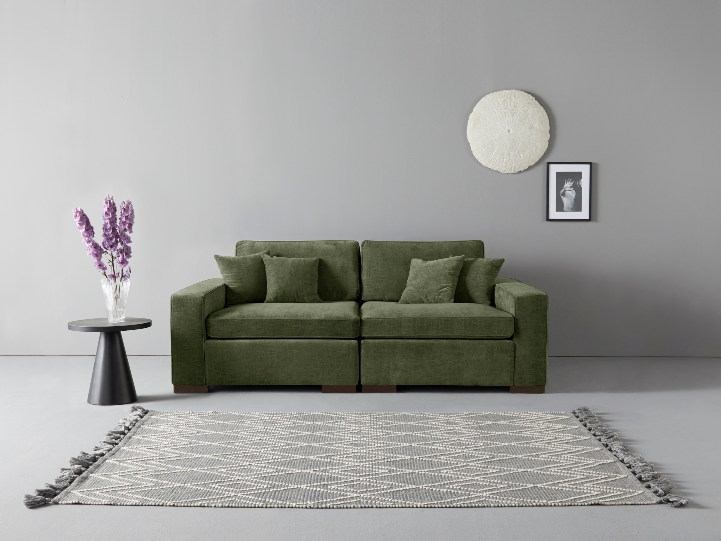 Home affaire 2-Sitzer "Skara", Lounge-Sofa mit Federkernpolsterung, in viel günstig online kaufen